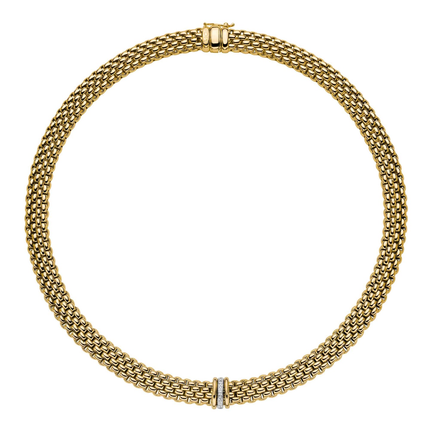 FOPE Panorama Collier - 58712CX_BB_G_GBG_042 (042) aus Bicolor-Gold mit Diamant