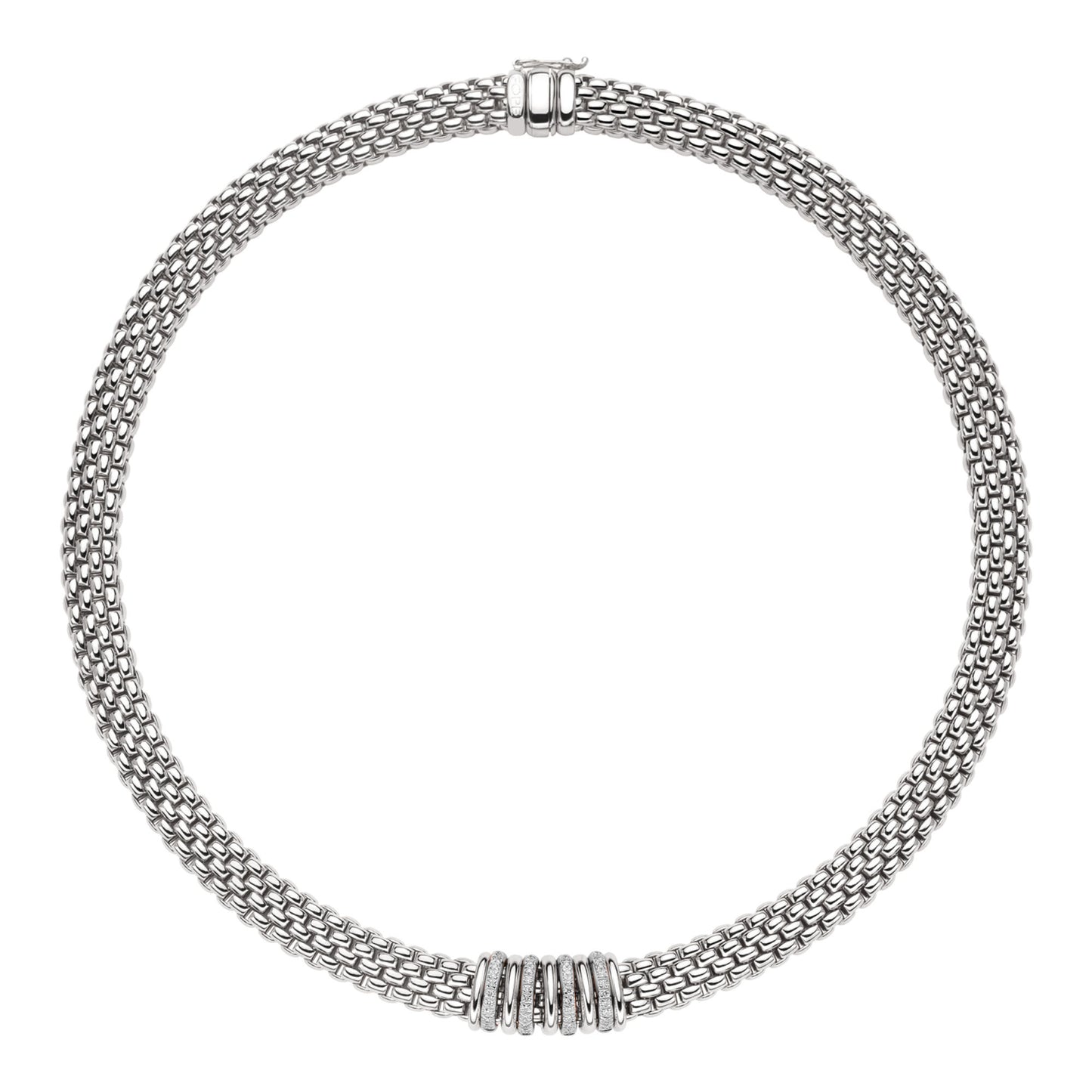 FOPE Panorama Collier - 58812CX_BB_B_BBX_042 (042) aus Weißgold mit Diamant