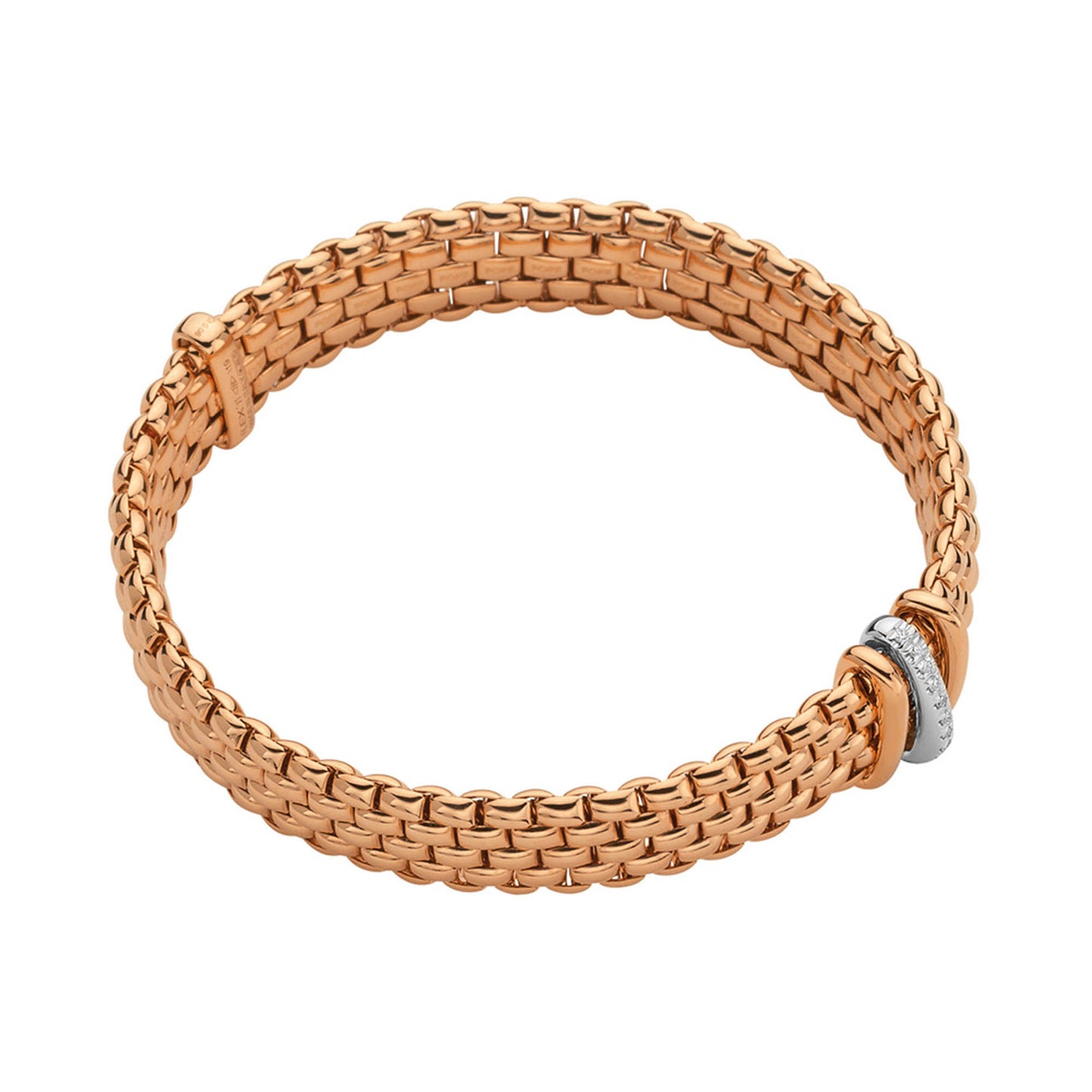 FOPE Panorama Flex'it Armband - 58704BX_BB_R_RBR_00S (00S) aus Bicolor-Gold mit Diamant