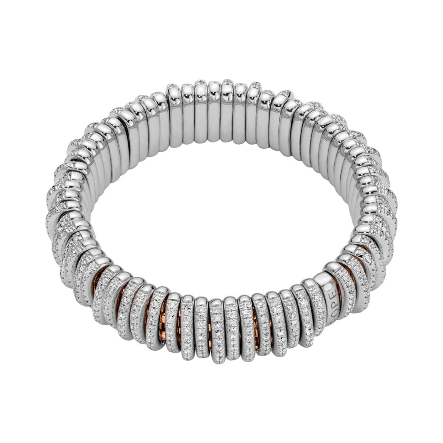 FOPE Panorama Flex'it Armband - 58904BX_PB_R_XBX_0XS (0XS) aus Bicolor-Gold mit Diamant