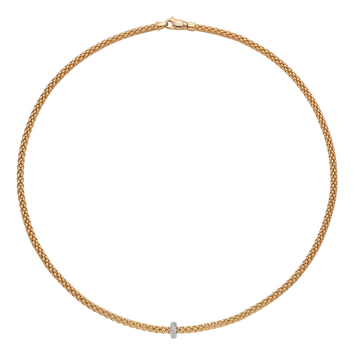 FOPE Prima Collier - 74508CX_BB_G_XBX_043 (043) aus Bicolor-Gold mit Diamant