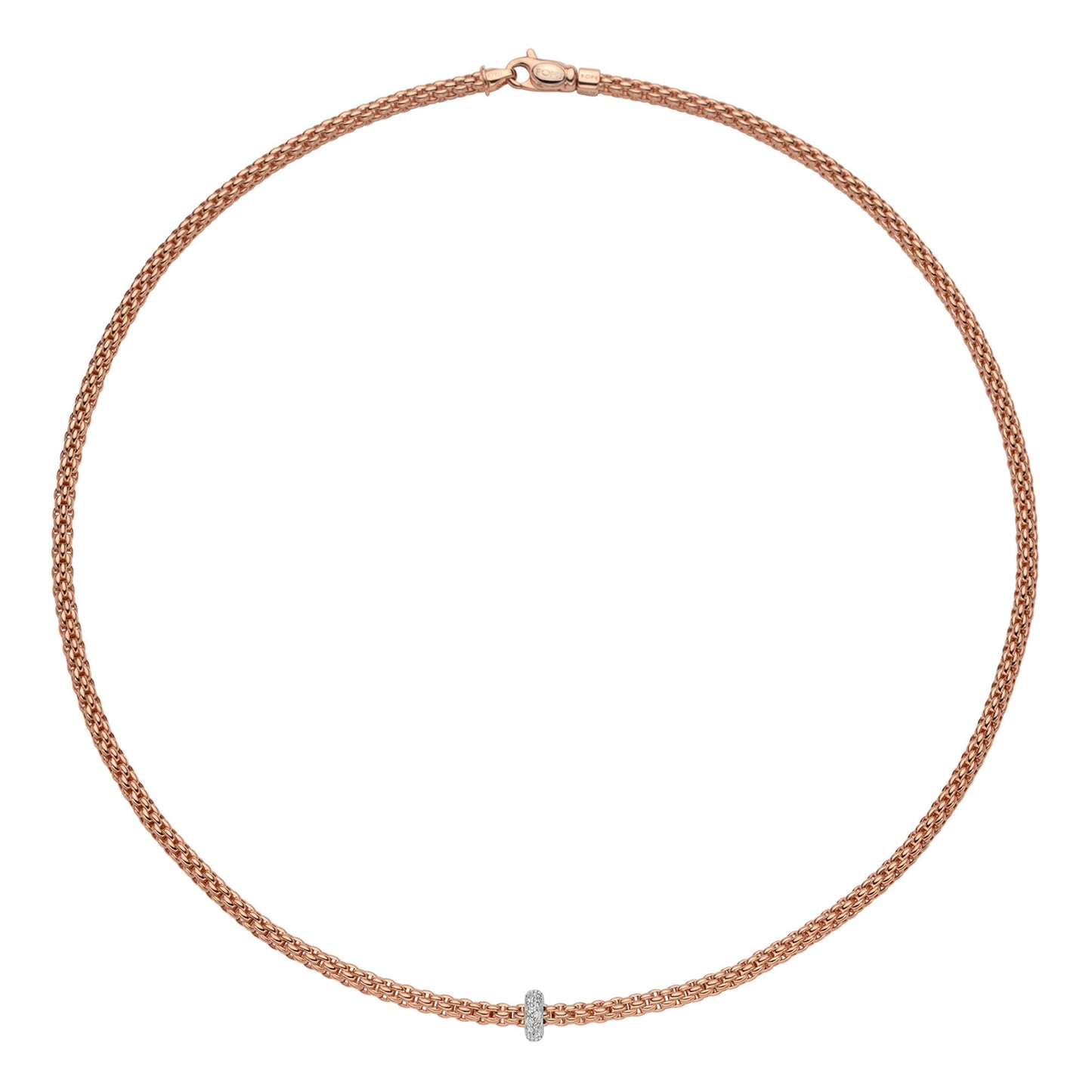 FOPE Prima Collier - 74508CX_BB_R_XBX_043 (043) aus Bicolor-Gold mit Diamant