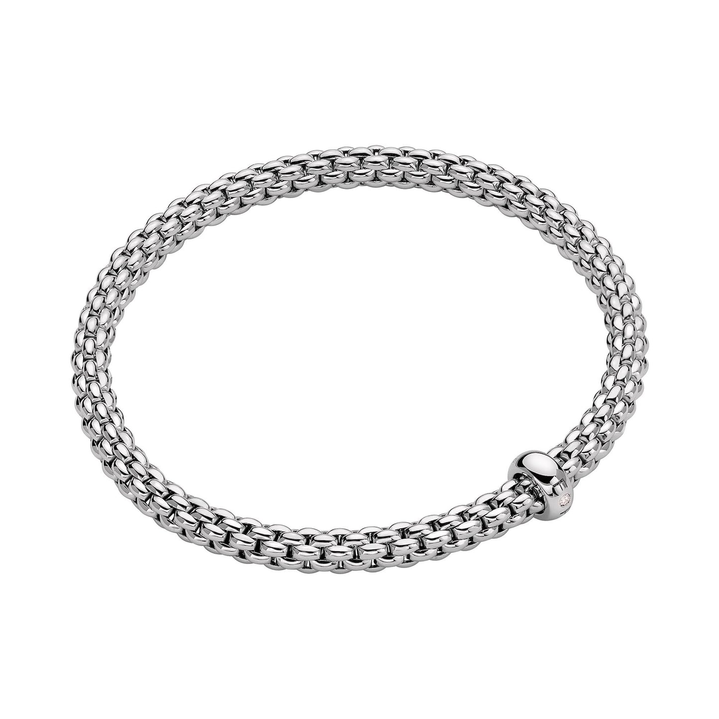 FOPE Solo Flex'it Armband - 01M06BX_BB_B_XBX_0XS (0XS) aus Weißgold mit Diamant