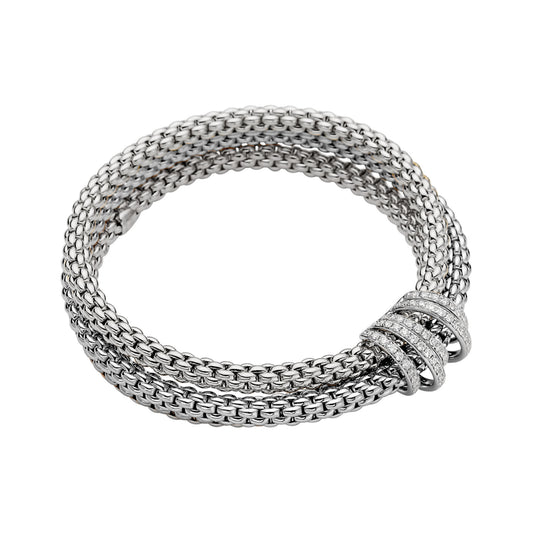 FOPE Solo Flex'it Armband - 65106BX_PB_B_XBX_0XS (0XS) aus Weißgold mit Diamant