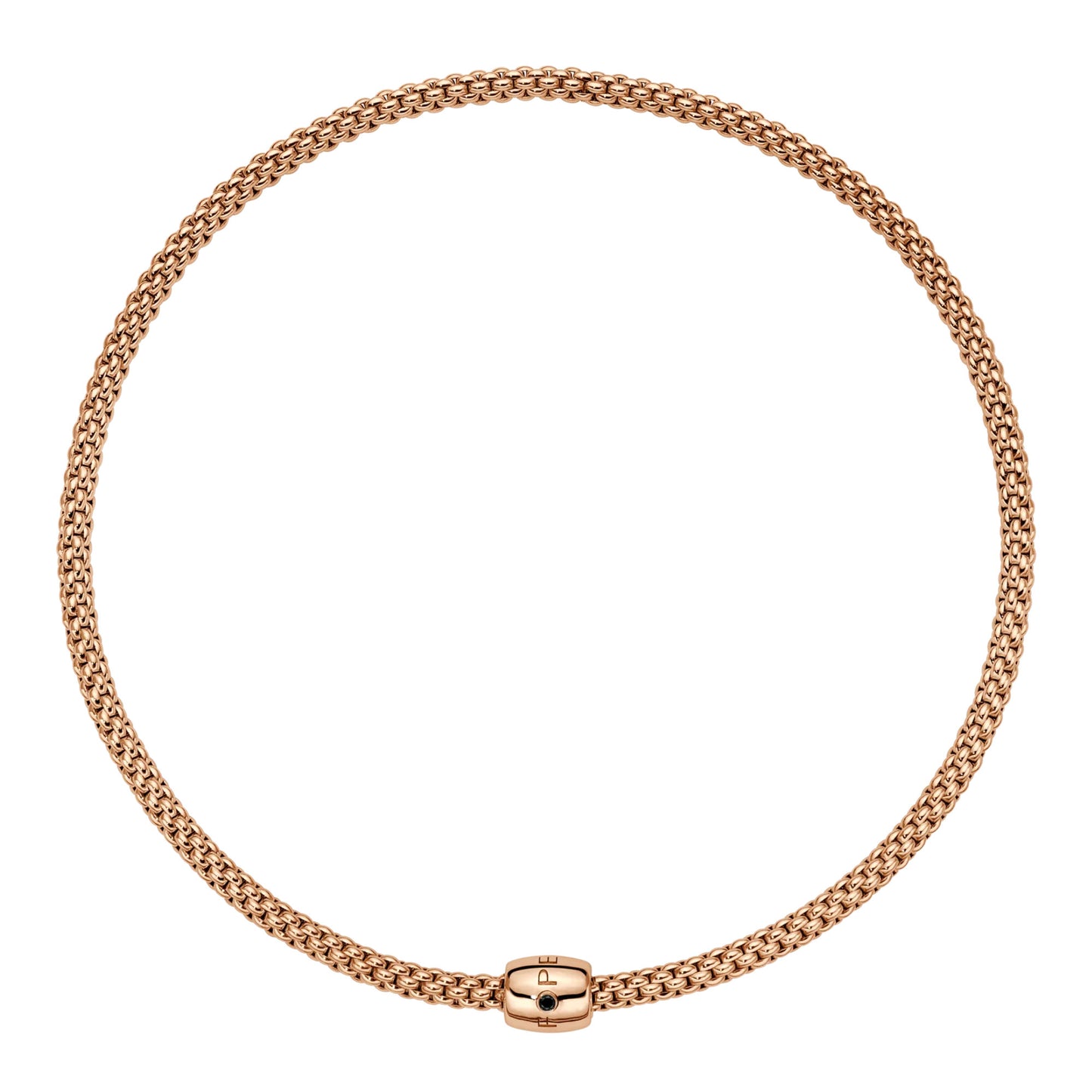 FOPE Solo Flex'it Halskette - 62606CX_BN_R_XXX_034 (034) aus Roségold mit Diamant