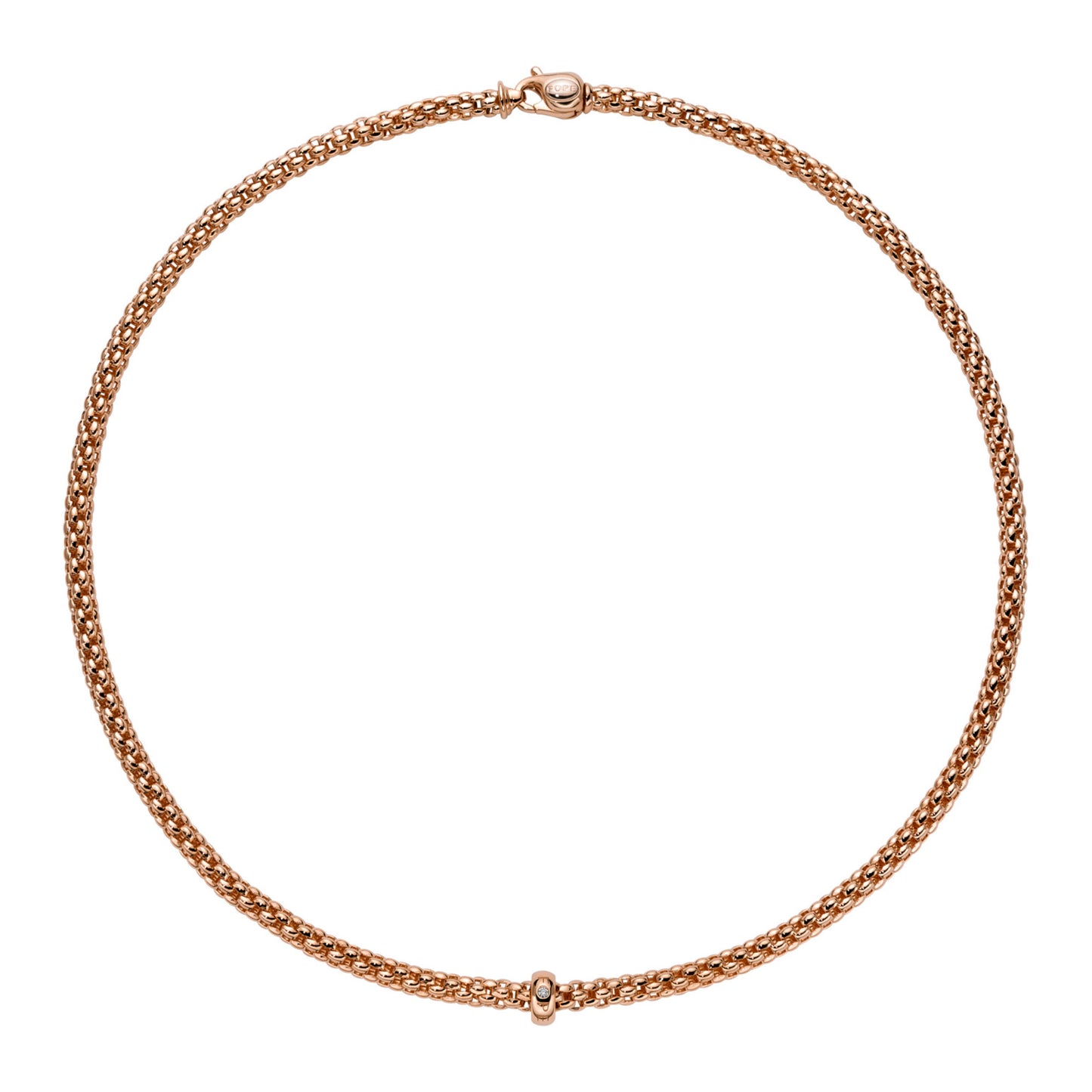 FOPE Solo Halskette - 62306CX_BB_R_XRX_043 (043) aus Roségold mit Diamant