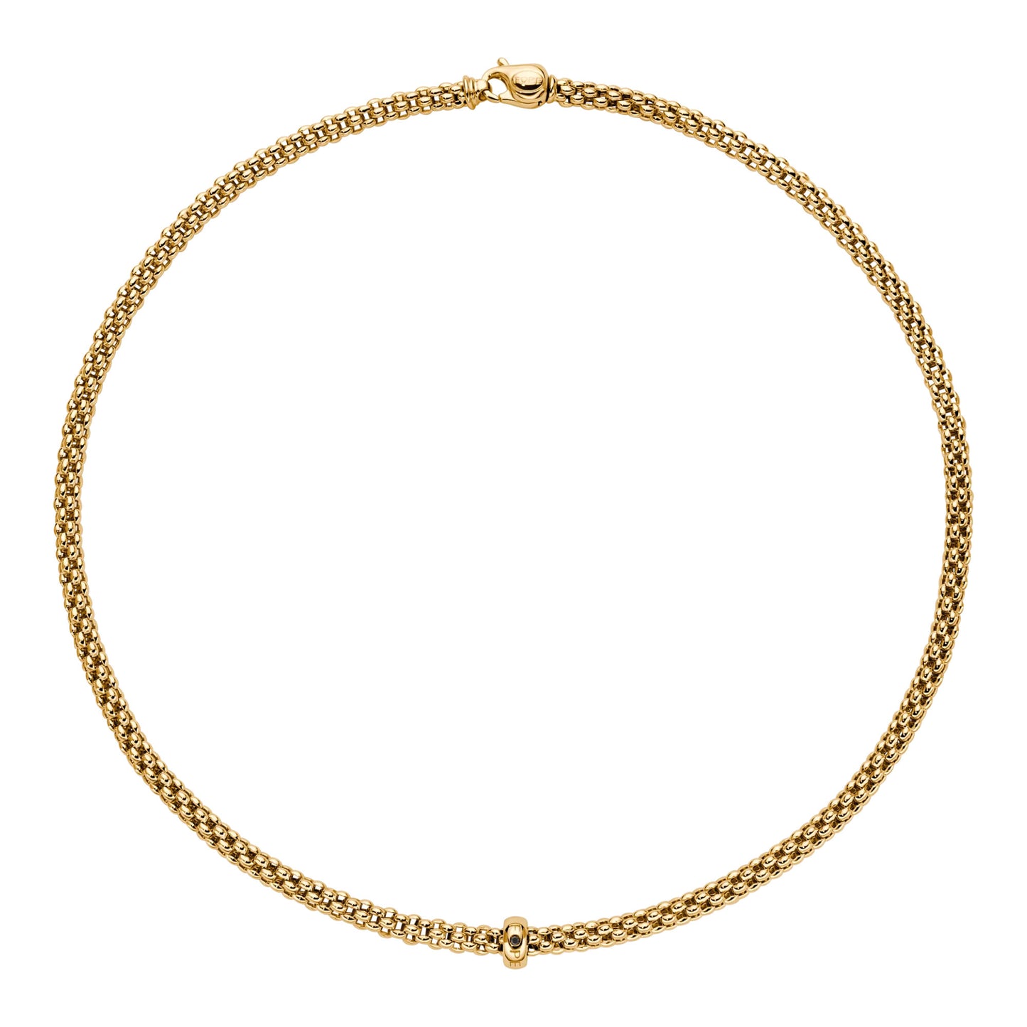 FOPE Solo Halskette - 62306CX_BN_G_XGX_043 (043) aus Gelbgold mit Diamant