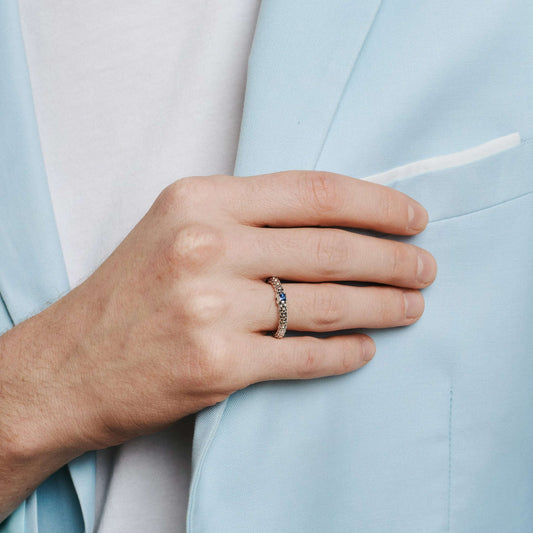 FOPE Souls Flex'it Ring - 09E08AX_B2_B_XBX_00S (00S) aus Weißgold mit Saphir