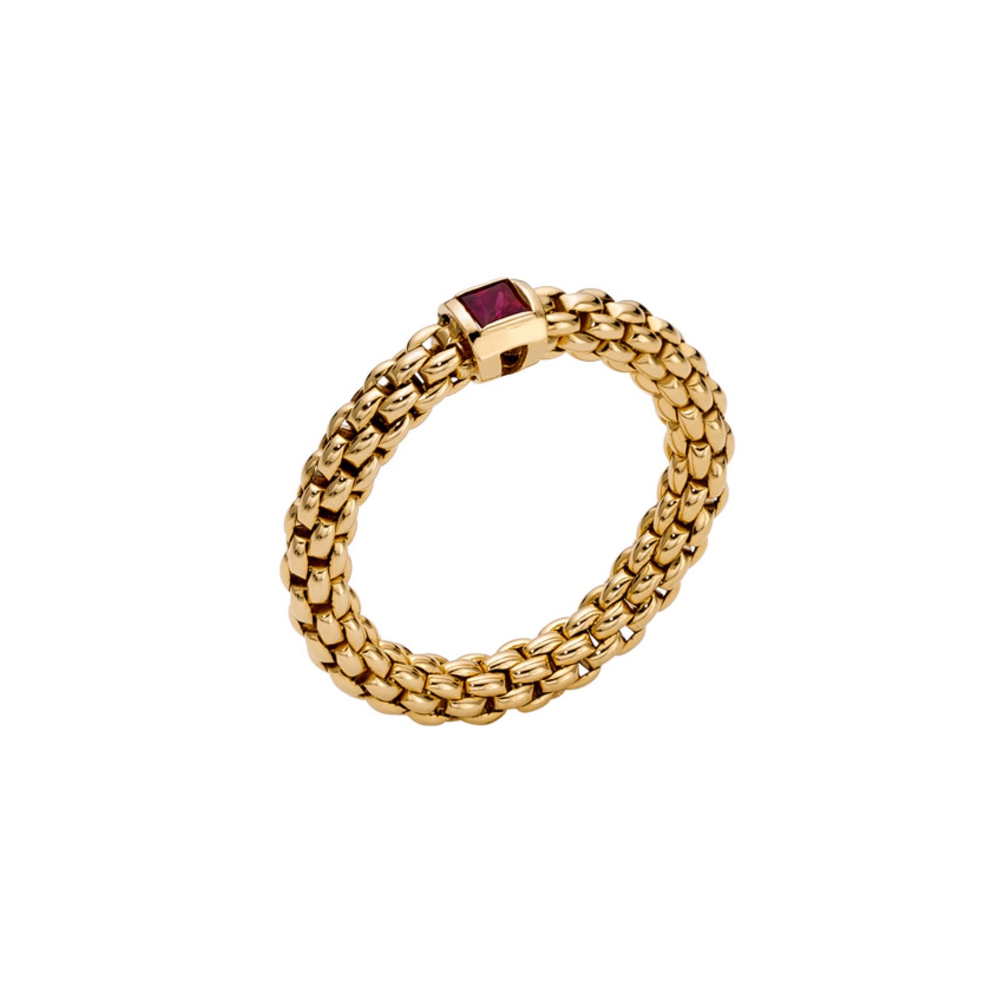 FOPE Souls Flex'it Ring - 09E08AX_B4_G_XGX_00S (00S) aus Gelbgold mit Rubin