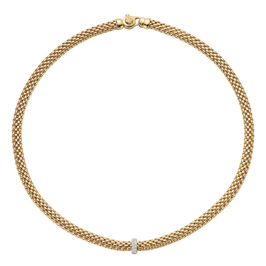 FOPE Vendôme Flex'it Collier - 56002CX_BB_G_XBX_043 (043) aus Bicolor-Gold mit Diamant