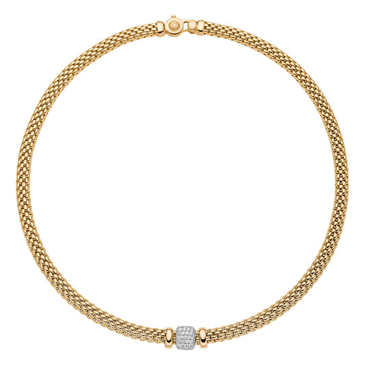 FOPE Vendôme Flex'it Collier - 56102CX_PB_G_XBX_042 (042) aus Bicolor-Gold mit Diamant