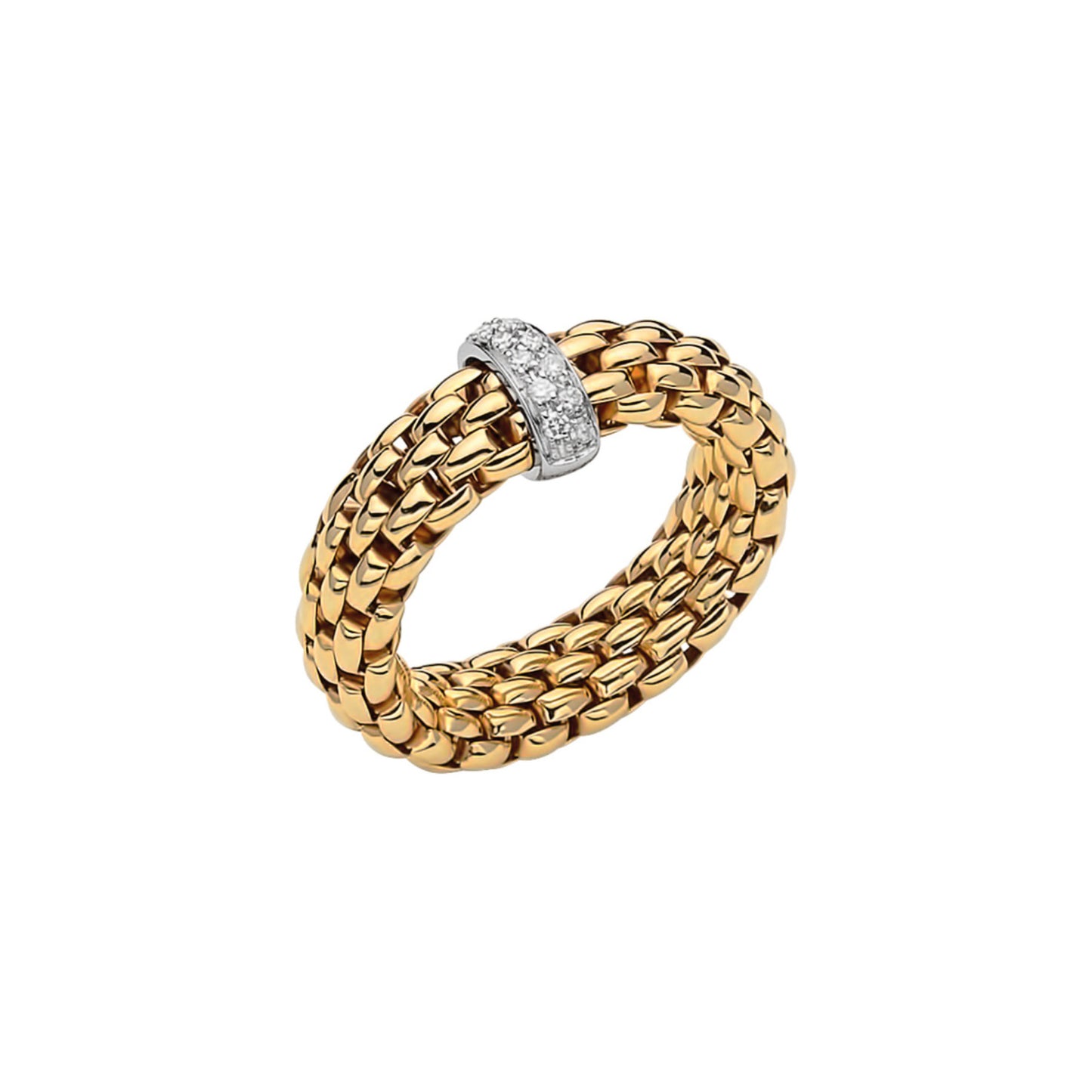 FOPE Vendôme Flex'it Ring - 55902AX_BB_G_XBX_00S (00S) aus Bicolor-Gold mit Diamant
