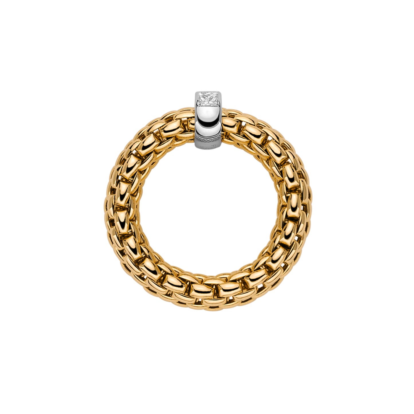 FOPE Vendôme Flex'it Ring - 58402AX_BB_G_XBX_00S (00S) aus Bicolor-Gold mit Diamant