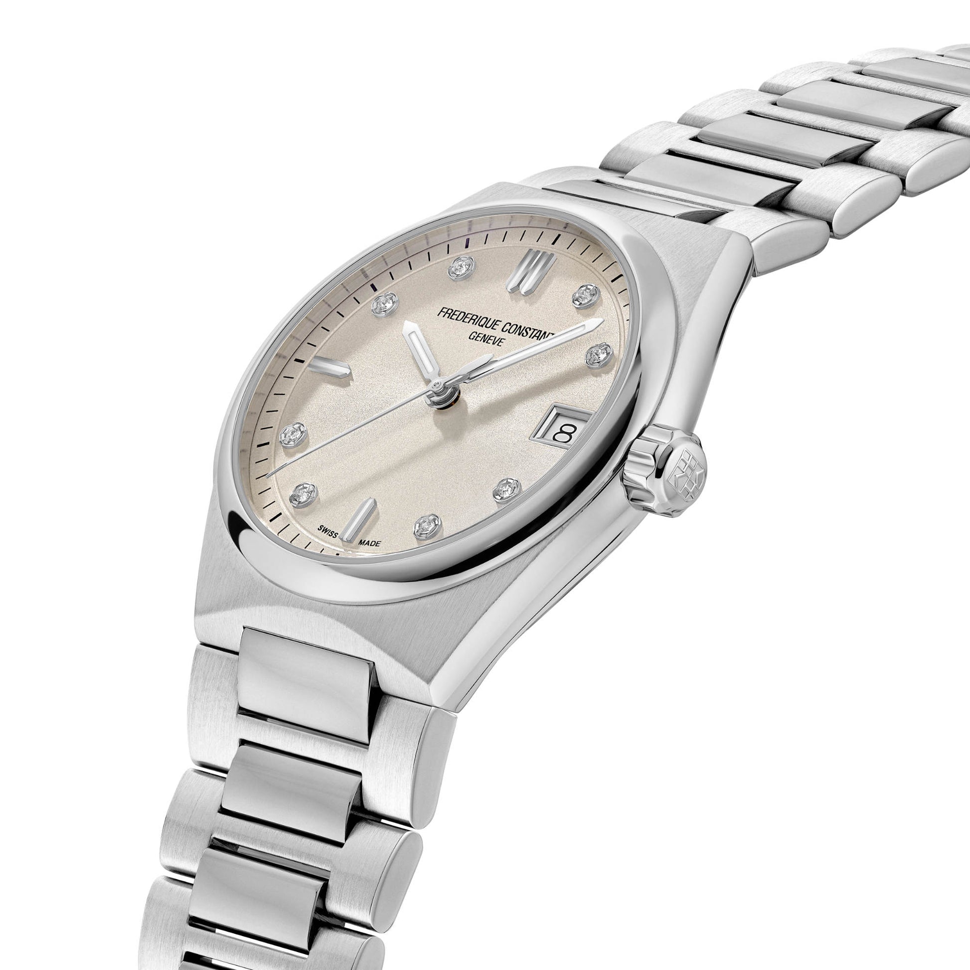 Highlife Damen Quarz, Edelstahl • Diamant von Frederique Constant (FC-240BGD2NH6B)