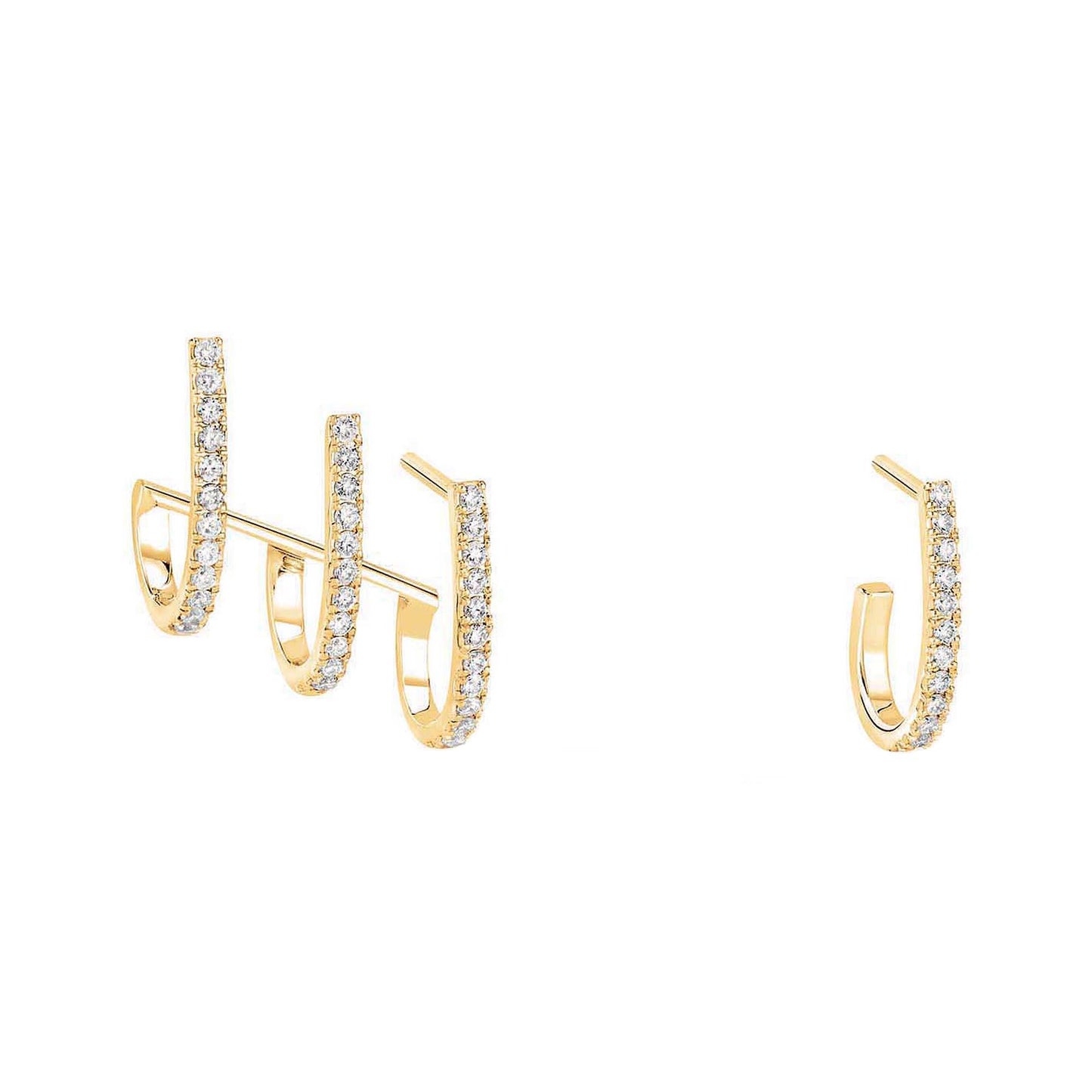 Gatsby Multi-Créoles, Gelbgold • Diamant von Messika (06503-YG) Gatsby Multi-Créoles, Gelbgold • Diamant von Messika (06503-YG)