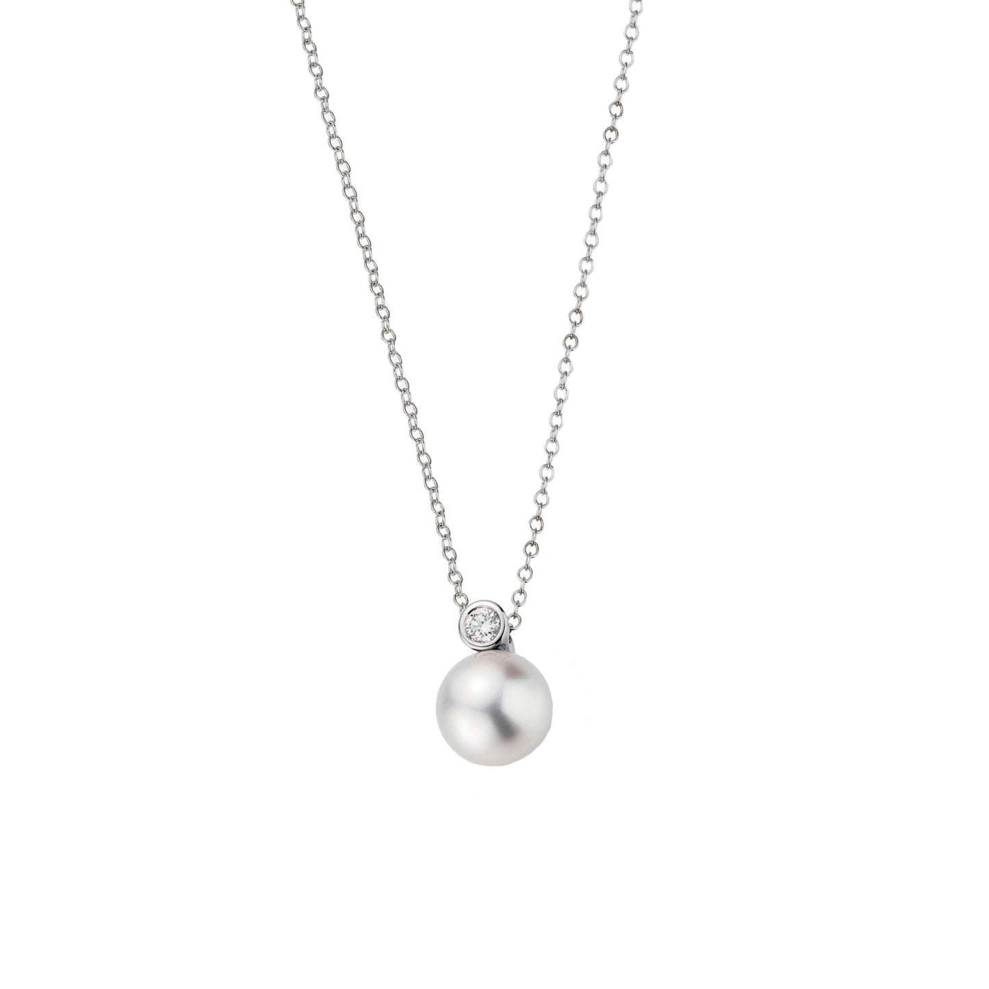 Gellner H2O Collier (5-22020-16) aus Weißgold mit Diamant