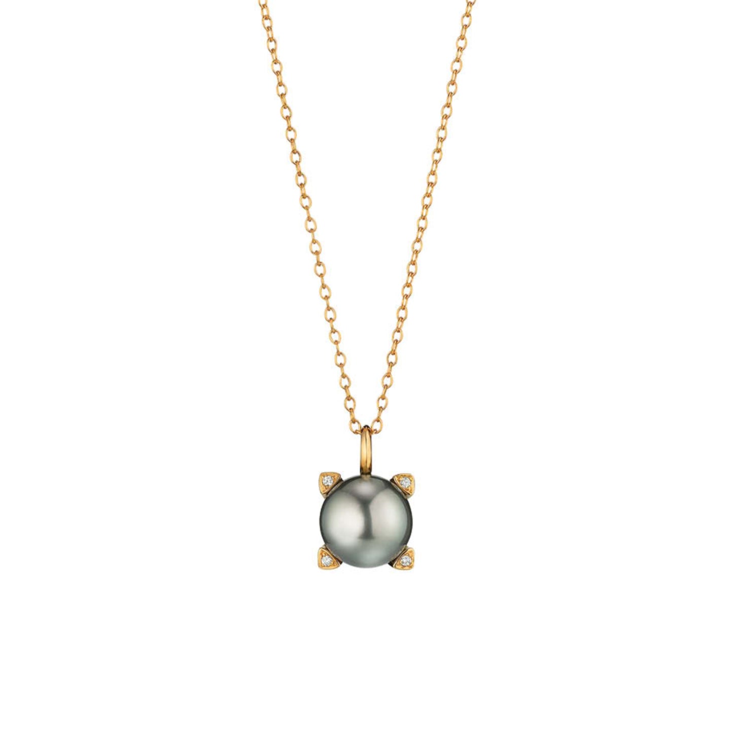 Gellner Wave Collier mit Einhänger (5-24475-02) aus Roségold mit Diamant