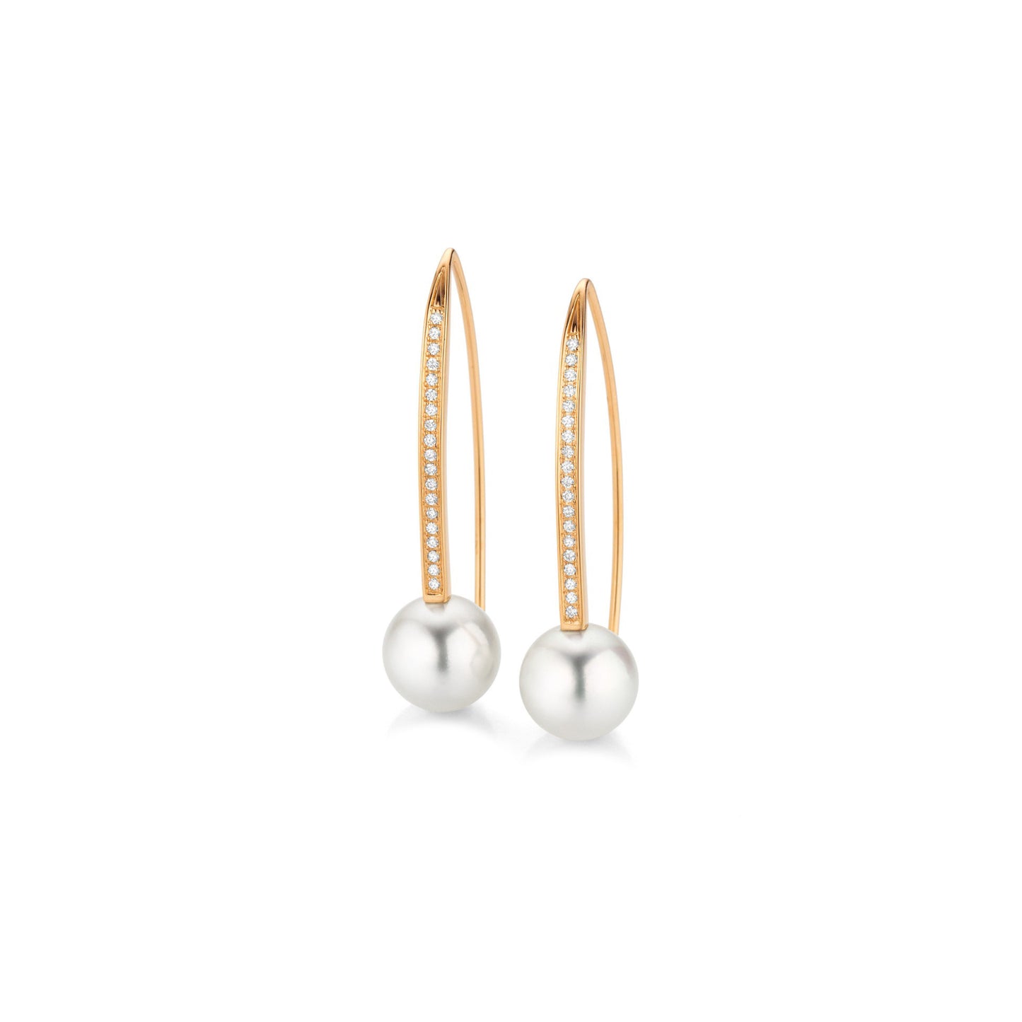 Wave Ohrhaken, Roségold • Diamant von Gellner (5-24810-01)