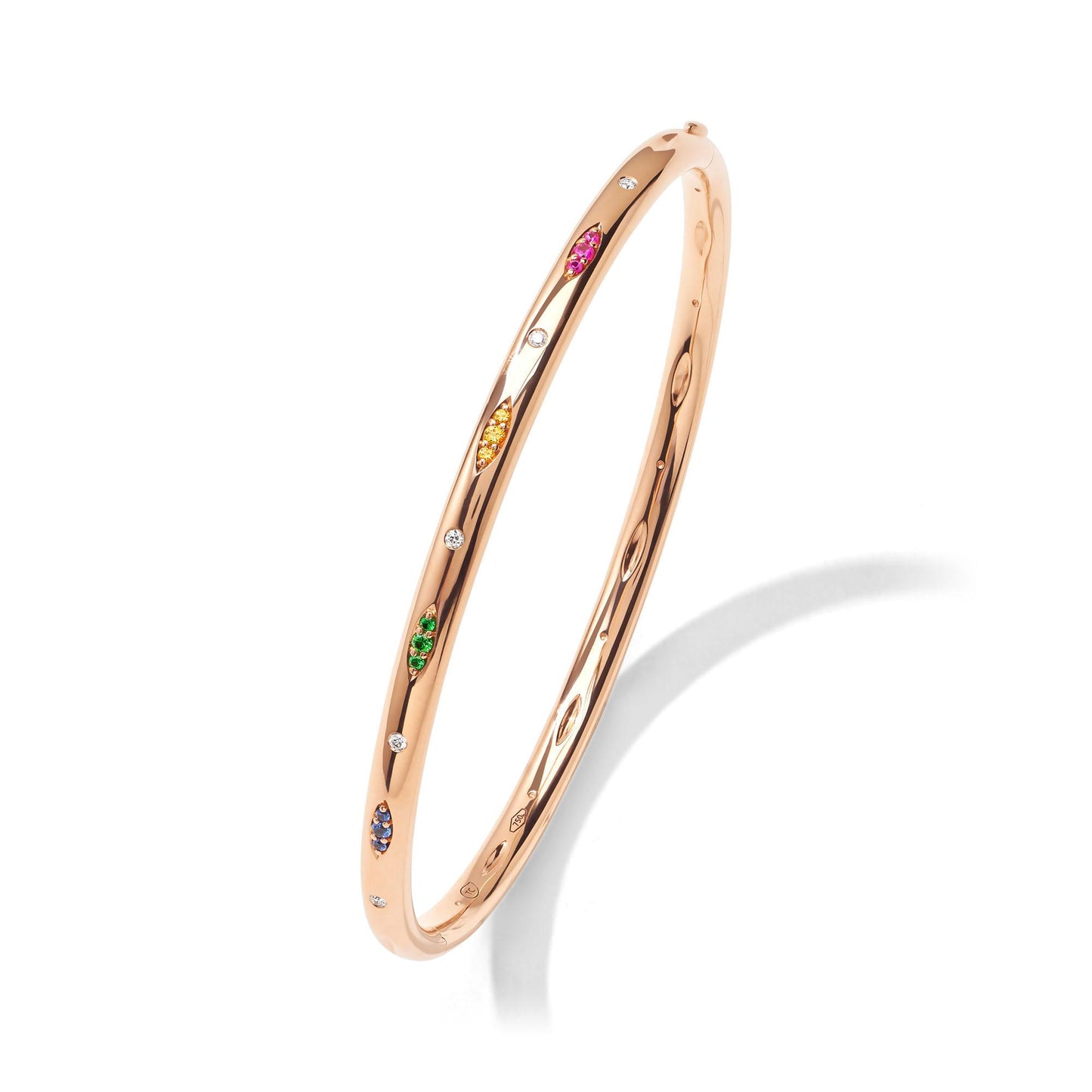 GYPSY Armspange Candy Pavé medium, Roségold • Edelsteine von Tamara Comolli (BA-Gyp-CanP-17-rg)