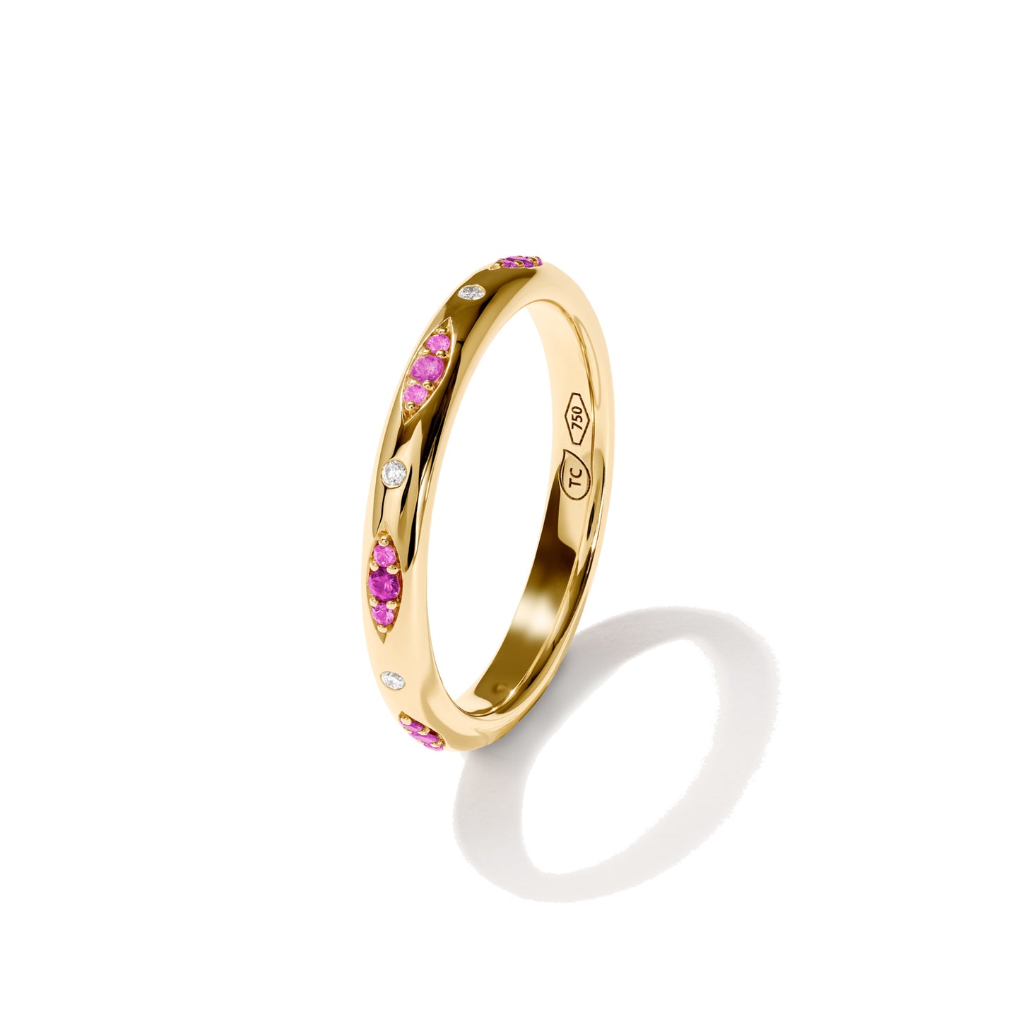 GYPSY Bandring Pavé 'Blush', Gelbgold • Diamant • Saphir von Tamara Comolli (R-Gyp-B-BluP-yg) GYPSY Bandring Pavé 'Blush', Gelbgold • Diamant • Saphir von Tamara Comolli (R-Gyp-B-BluP-yg)