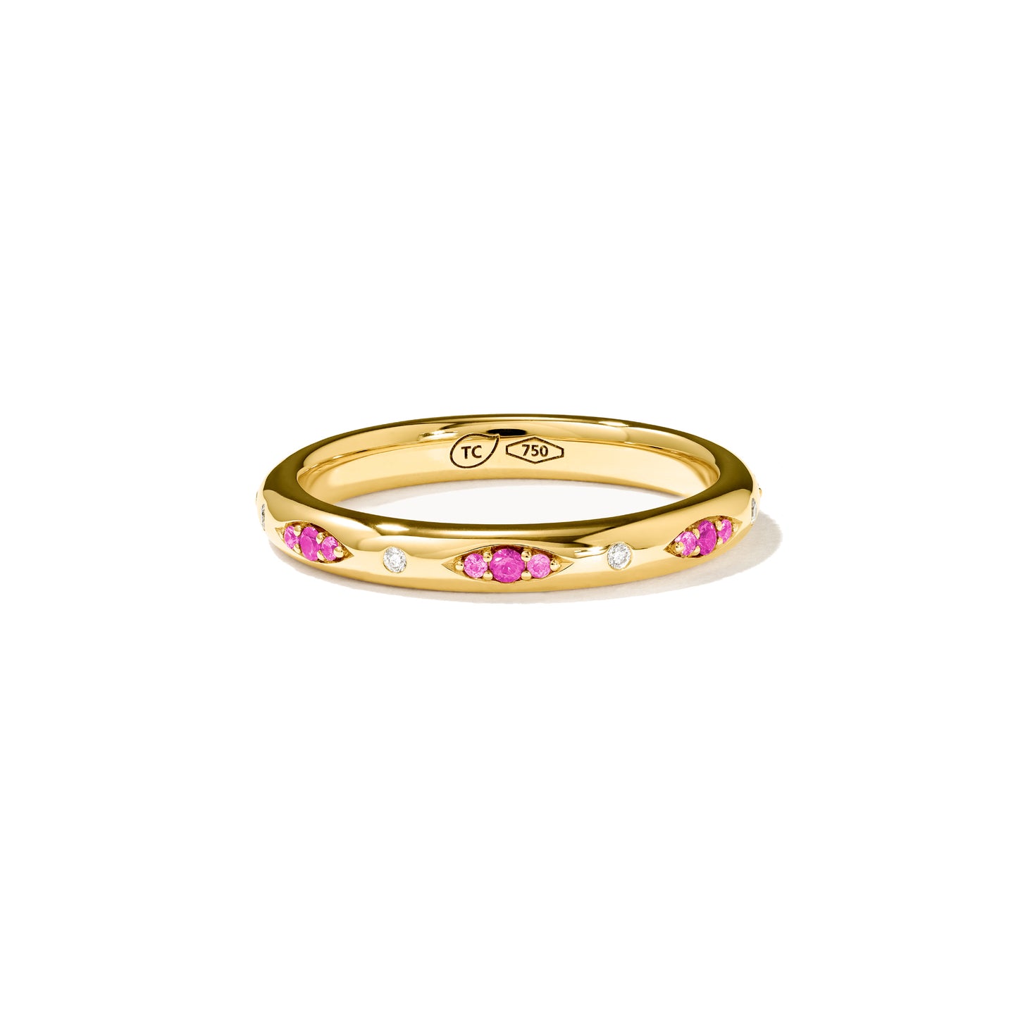 GYPSY Bandring Pavé 'Blush', Gelbgold • Diamant • Saphir von Tamara Comolli (R-Gyp-B-BluP-yg) GYPSY Bandring Pavé 'Blush', Gelbgold • Diamant • Saphir von Tamara Comolli (R-Gyp-B-BluP-yg)
