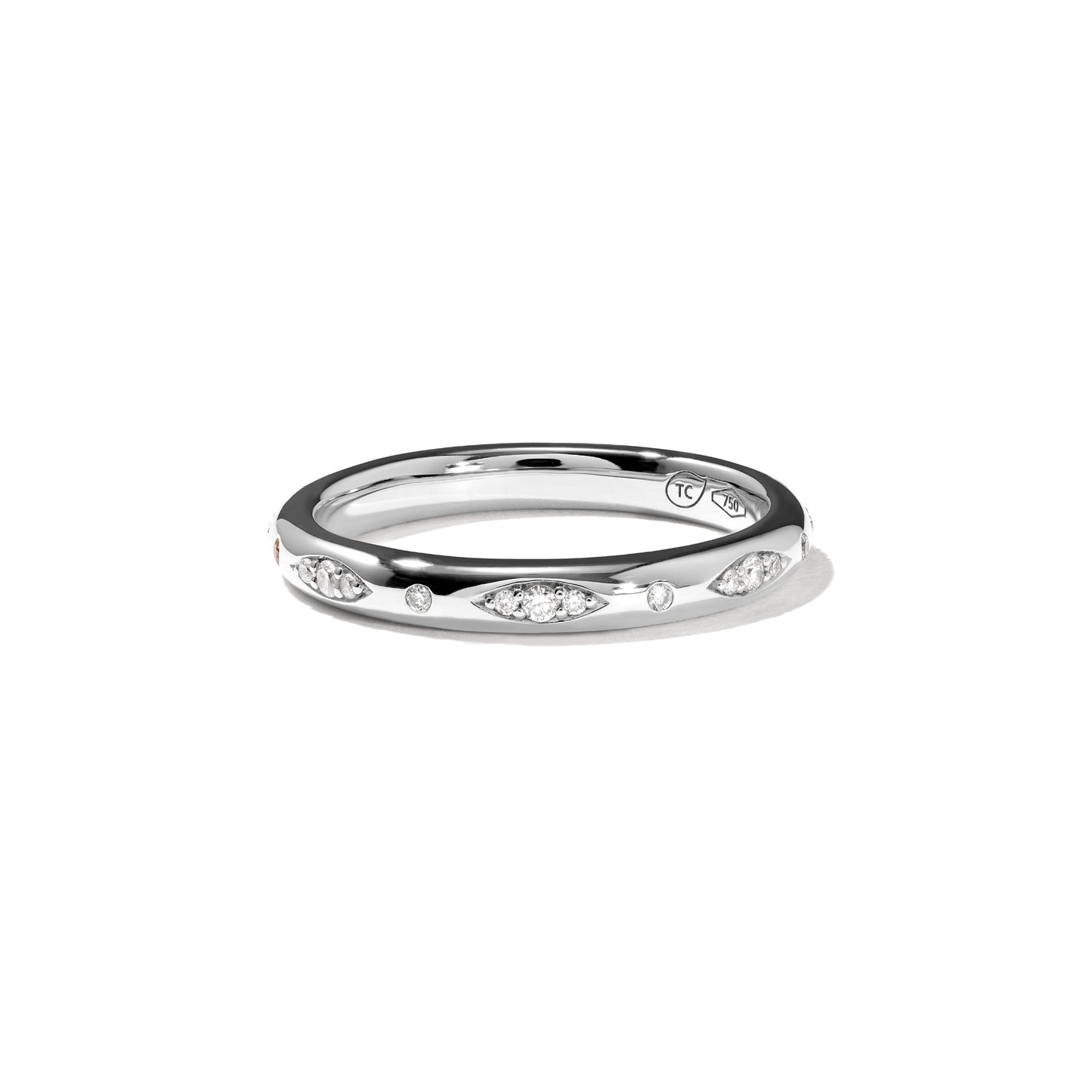 GYPSY Bandring Pavé 'Classic' , Weißgold • Diamant von Tamara Comolli (R-Gyp-B-ClP-wg) GYPSY Bandring Pavé 'Classic' , Weißgold • Diamant von Tamara Comolli (R-Gyp-B-ClP-wg)