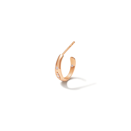 GYPSY Creolen small, Roségold • Diamant von Tamara Comolli (E-Gyp-Ho-s-p-rg)