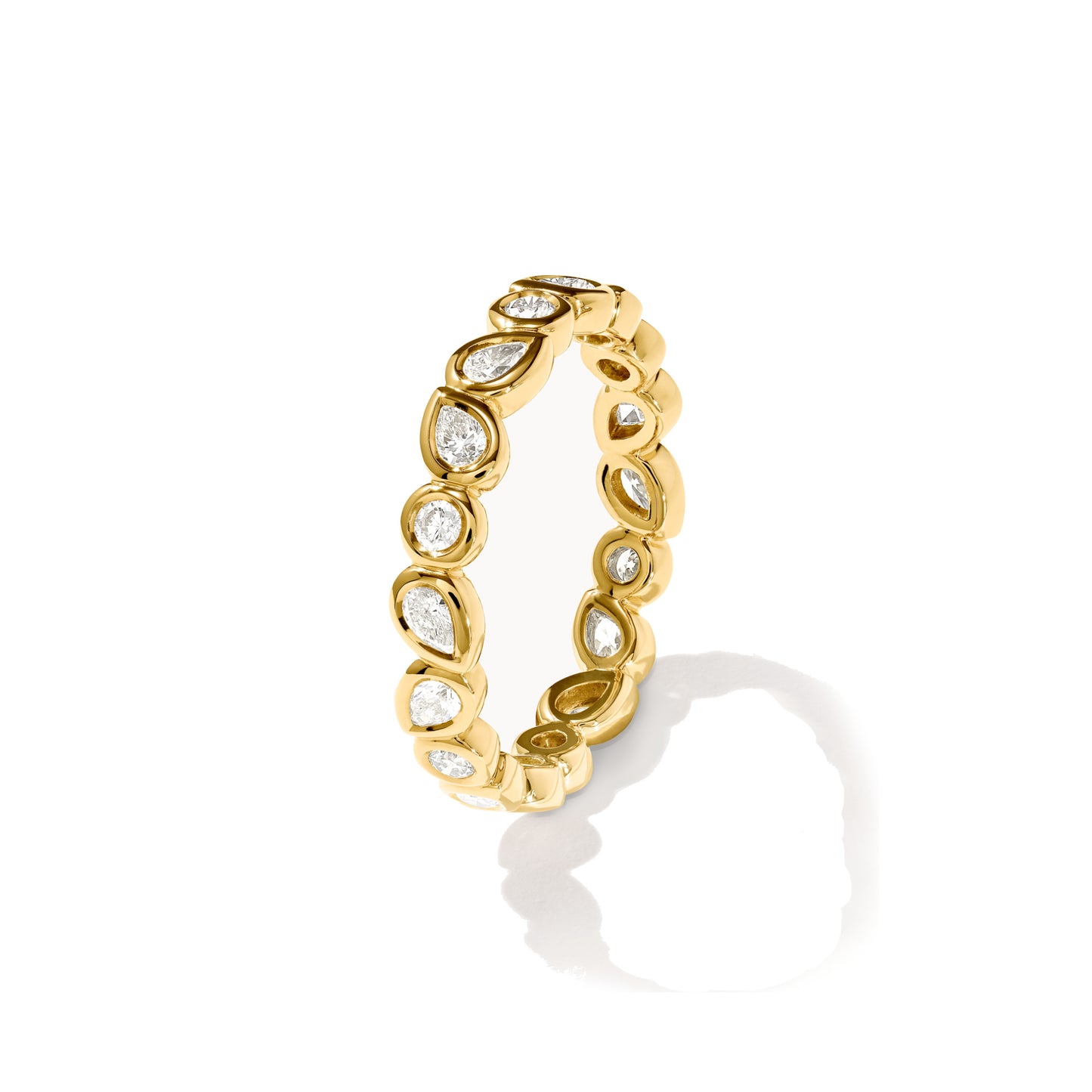 GYPSY Ring Memoire Classic, Gelbgold • Diamant von Tamara Comolli (R-Gyp-Mem-Cl-yg)