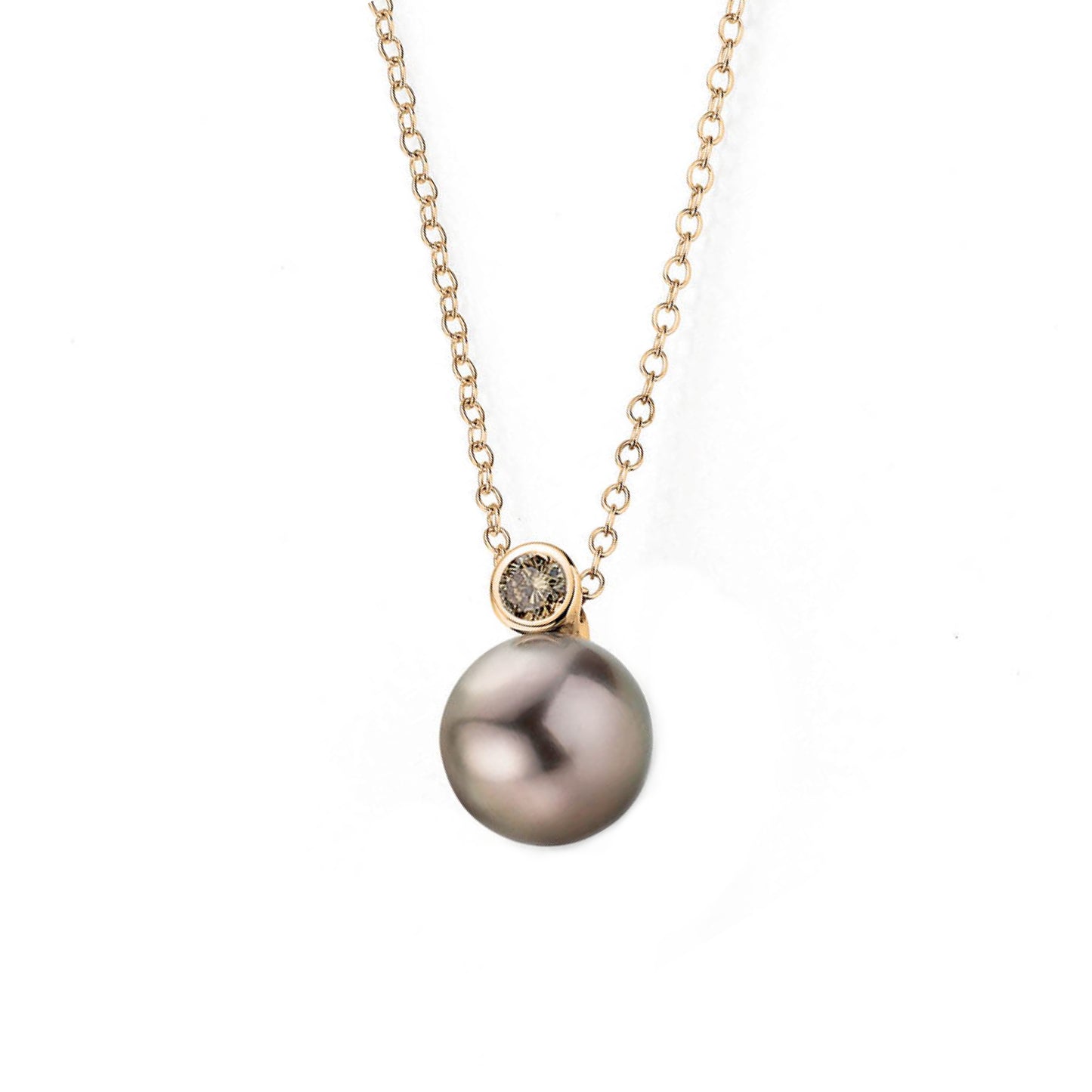 H2O Collier, Gelbgold • Diamant von Gellner (5-22020-38) H2O Collier, Gelbgold • Diamant von Gellner (5-22020-38)