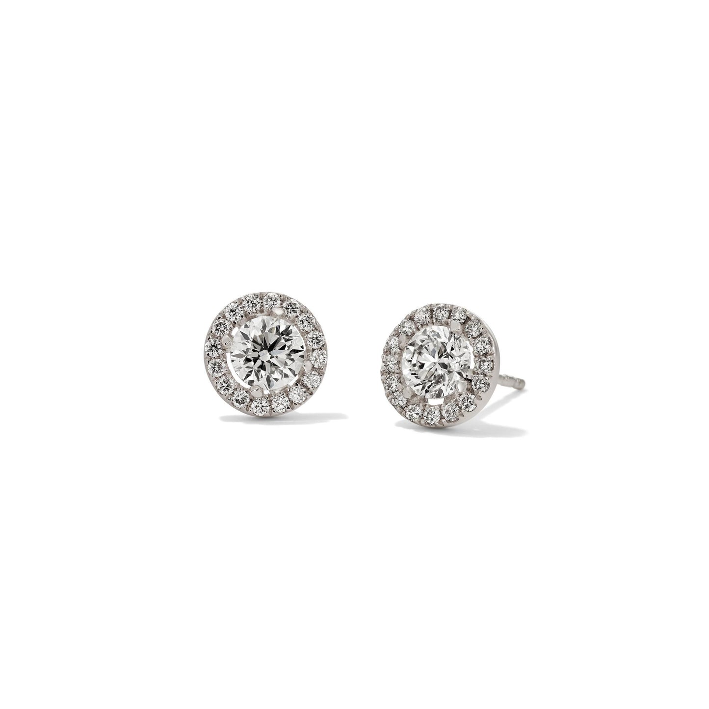 Halo Ohrstecker, Weißgold • Diamant von Hans D. Krieger (412.0920.44.1)