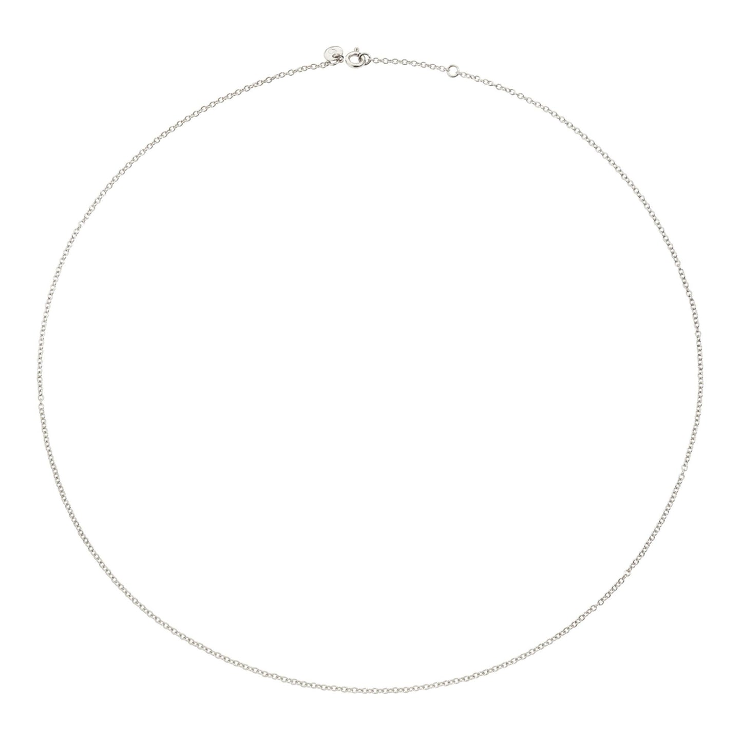 Halskette Essentials aus rhodiniertem 18-Karätigem Weißgold, Weißgold von DoDo (DCA8004-CHAIN-000OB) Halskette Essentials aus rhodiniertem 18-Karätigem Weißgold, Weißgold von DoDo (DCA8004-CHAIN-000OB)
