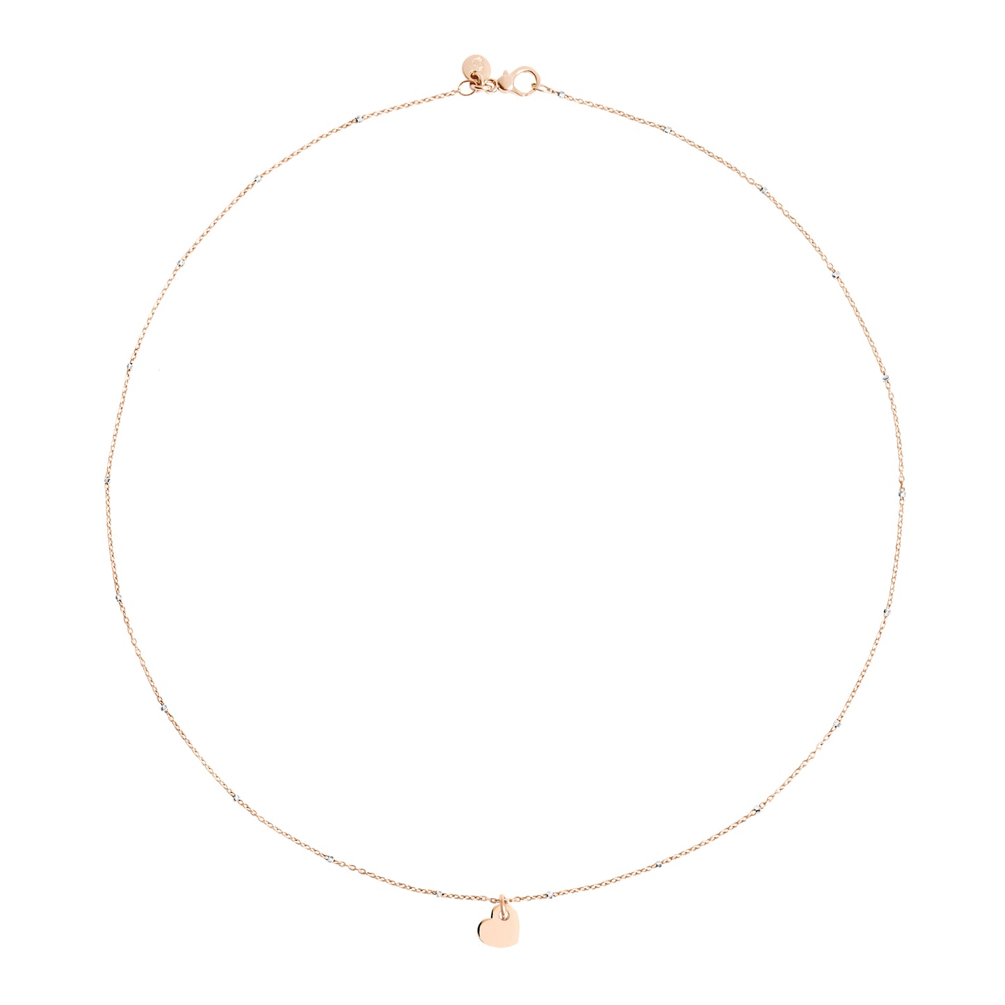 Halskette Mini-Herz, Bicolor-Gold von DoDo (DCC4003-HEART-0009R)