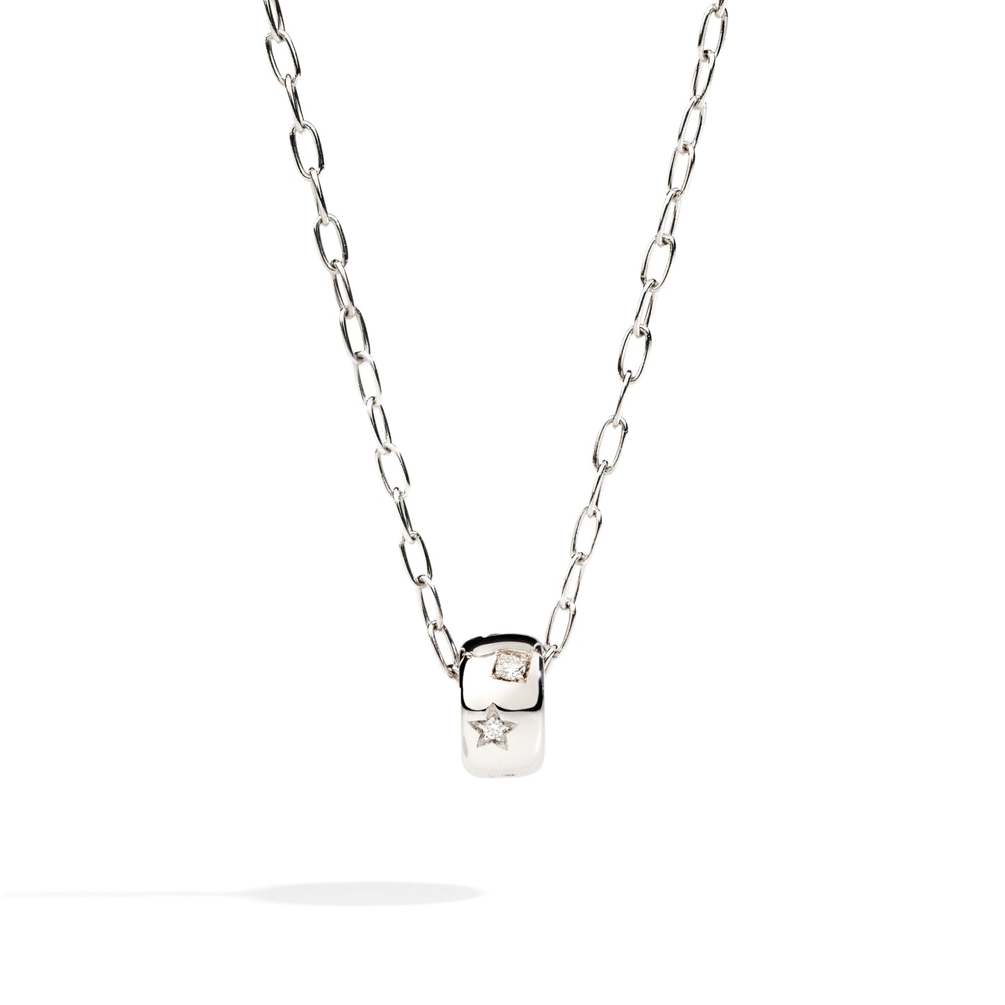 Iconica  Anhänger mit Kette, Weißgold • Diamant von Pomellato (PCB7122O2WHRDB000)