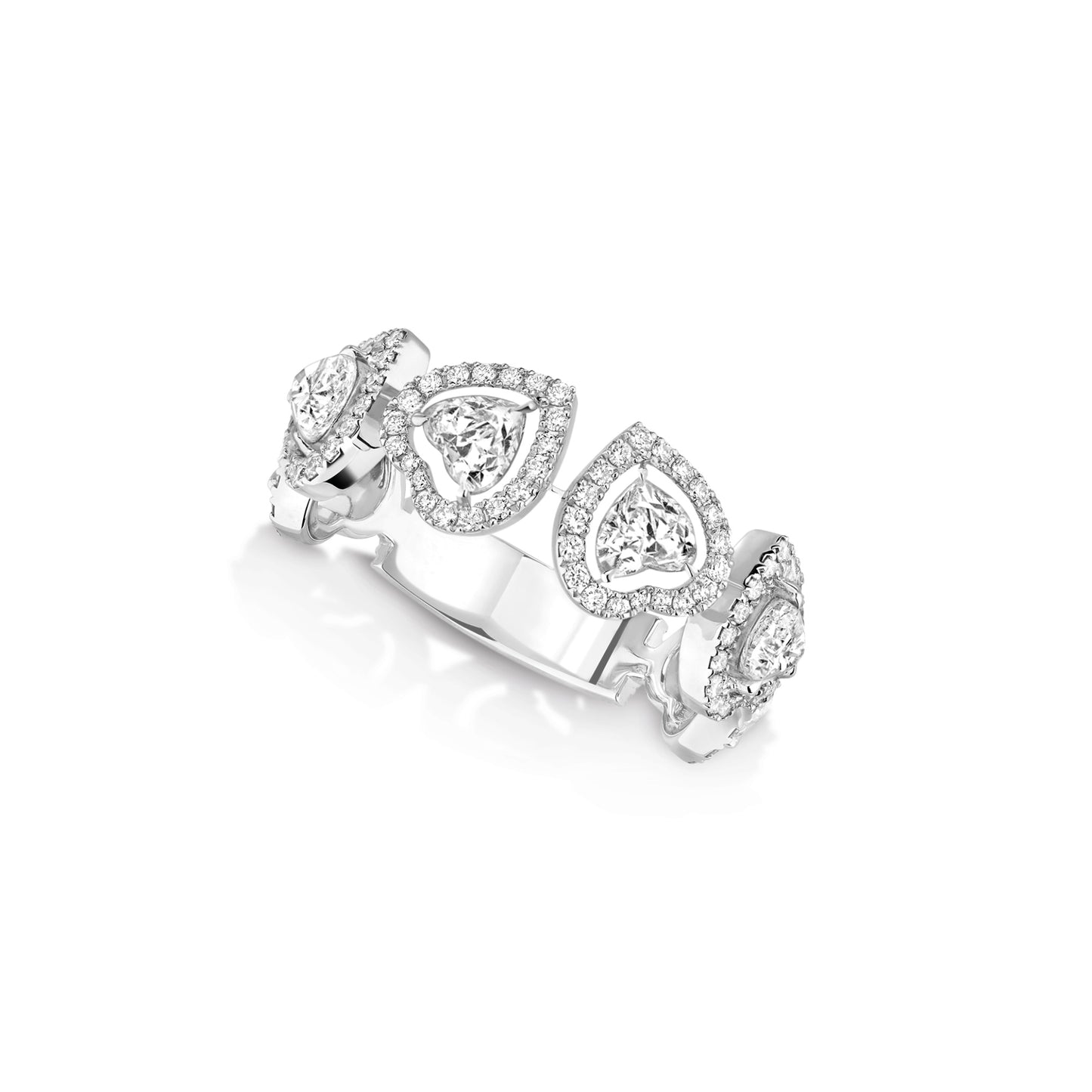 Joy Coeur Multi Diamant-Ehering, Weißgold • Diamant von Messika (12471-WG)