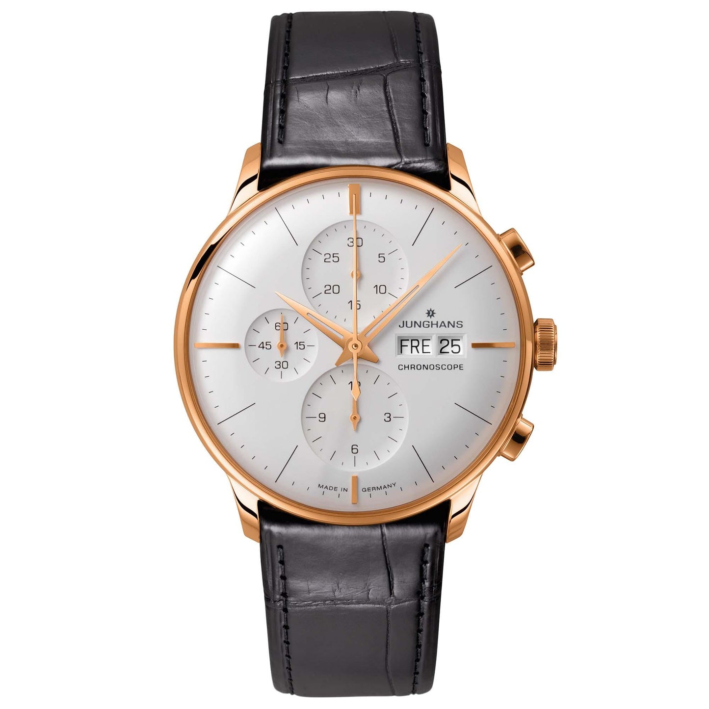Junghans - Meister Chronoscope, Leder von Junghans (027/7323.00) Junghans - Meister Chronoscope, Leder von Junghans (027/7323.00)