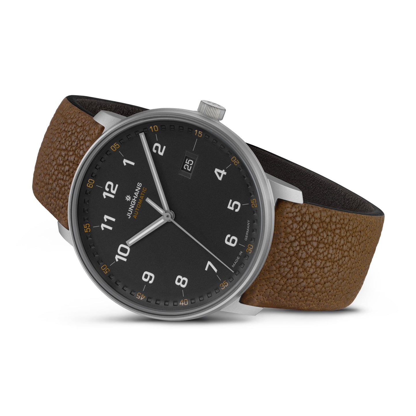 Junghans FORM A Titan - 27/2002.00 (00) aus Titan, Leder