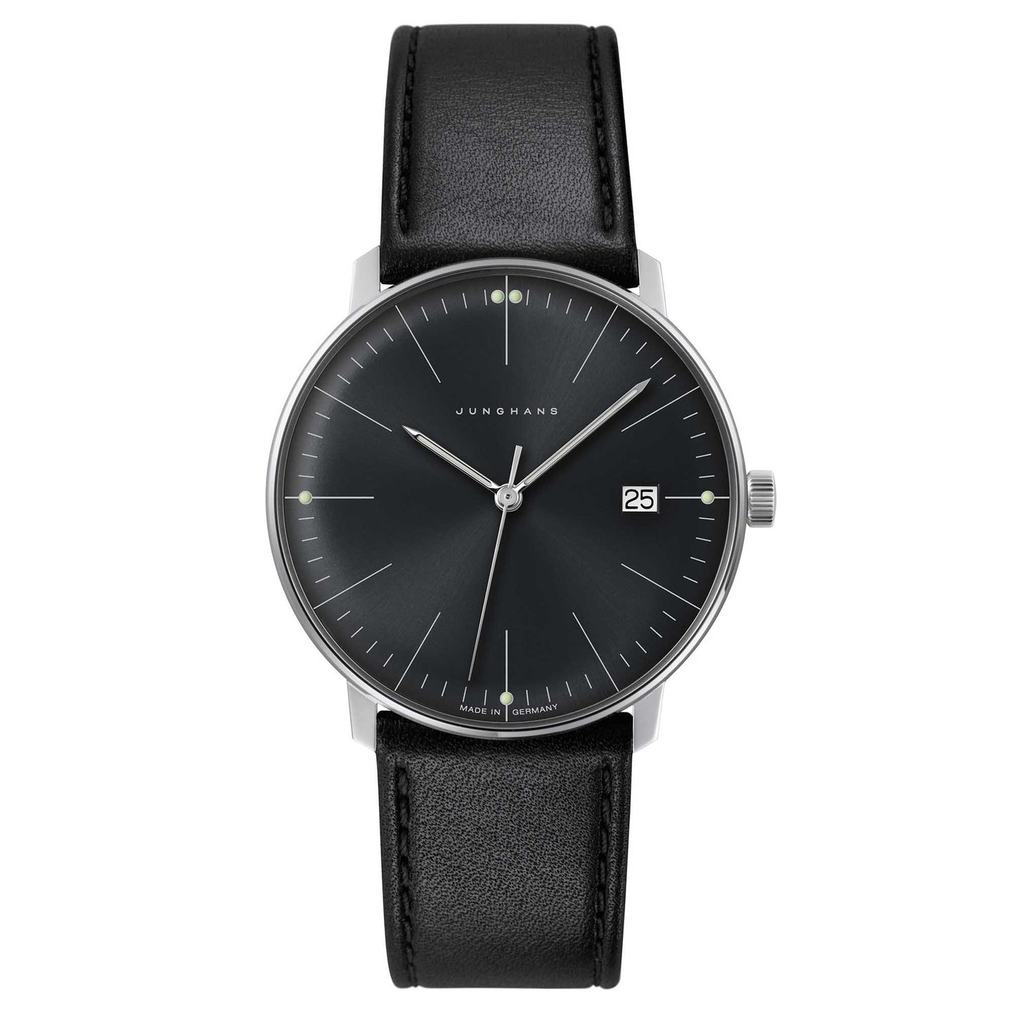 Junghans - Max Bill Quarz, Leder von Junghans (041/4465.00)