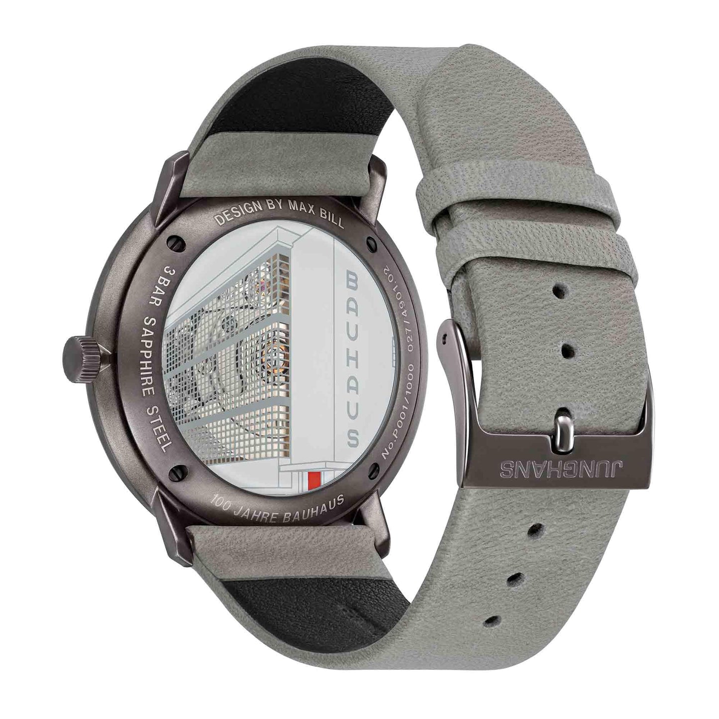 Junghans - max bill Automatic 100 Jahre Bauhaus, Leder von Junghans (027/4901.02) Junghans - max bill Automatic 100 Jahre Bauhaus, Leder von Junghans (027/4901.02)
