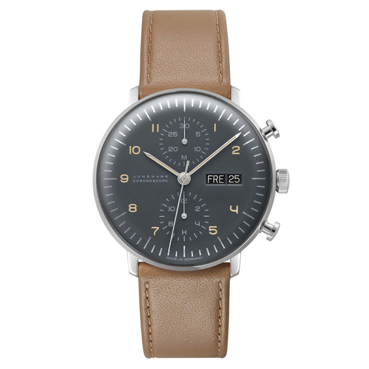 Junghans - Max Bill Chronoscope, Leder von Junghans (027/4501.00)