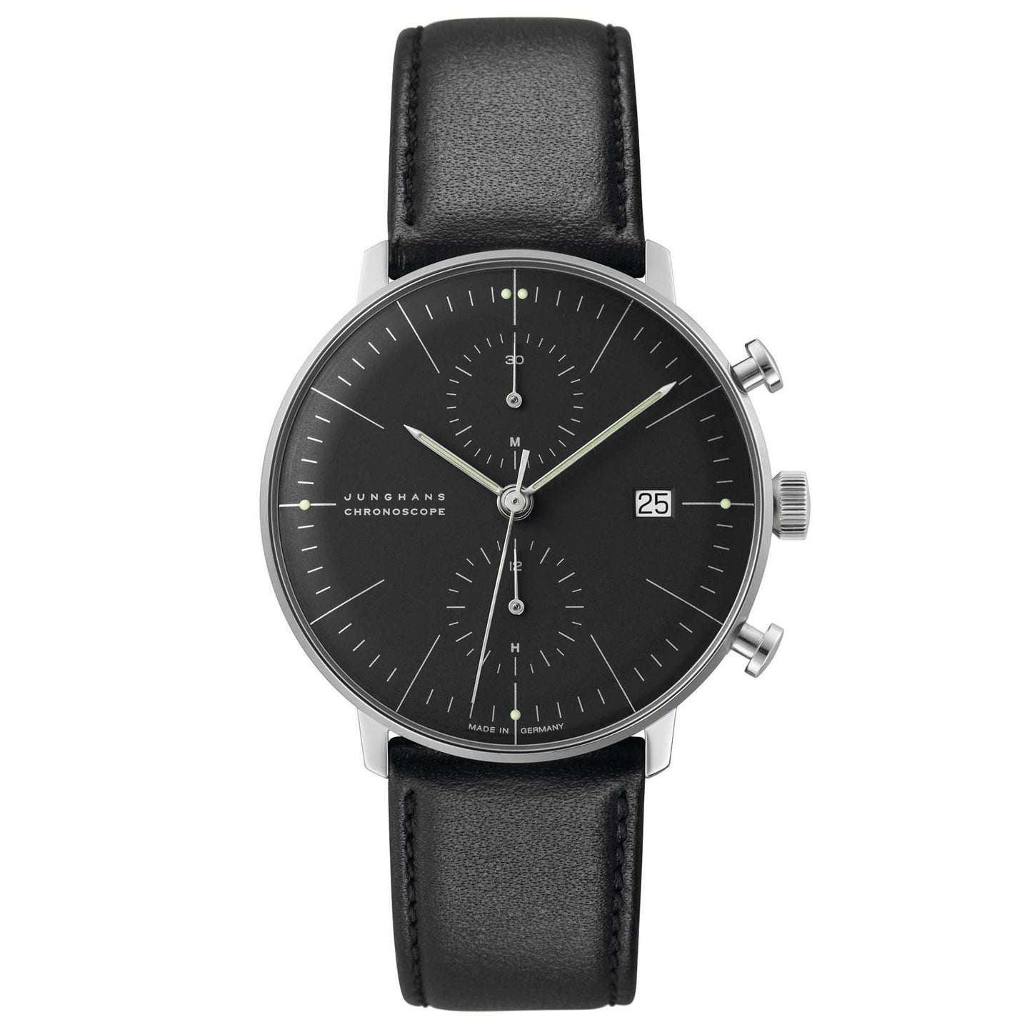 Junghans - max bill Chronoscope, Leder von Junghans (027/4601.00) Junghans - max bill Chronoscope, Leder von Junghans (027/4601.00)
