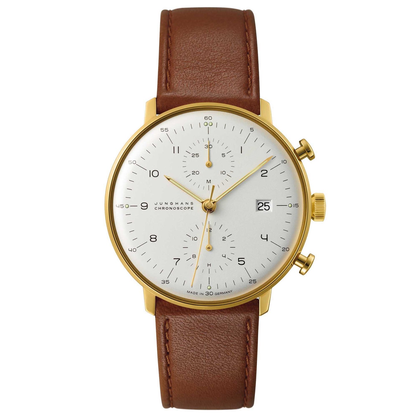 Junghans - max bill Chronoscope, Leder von Junghans (027/7800.00) Junghans - max bill Chronoscope, Leder von Junghans (027/7800.00)