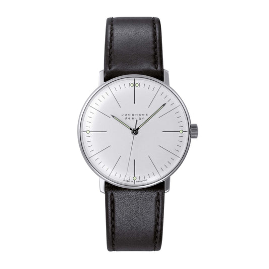 max bill Handaufzug, Leder von Junghans (27/3700.04)