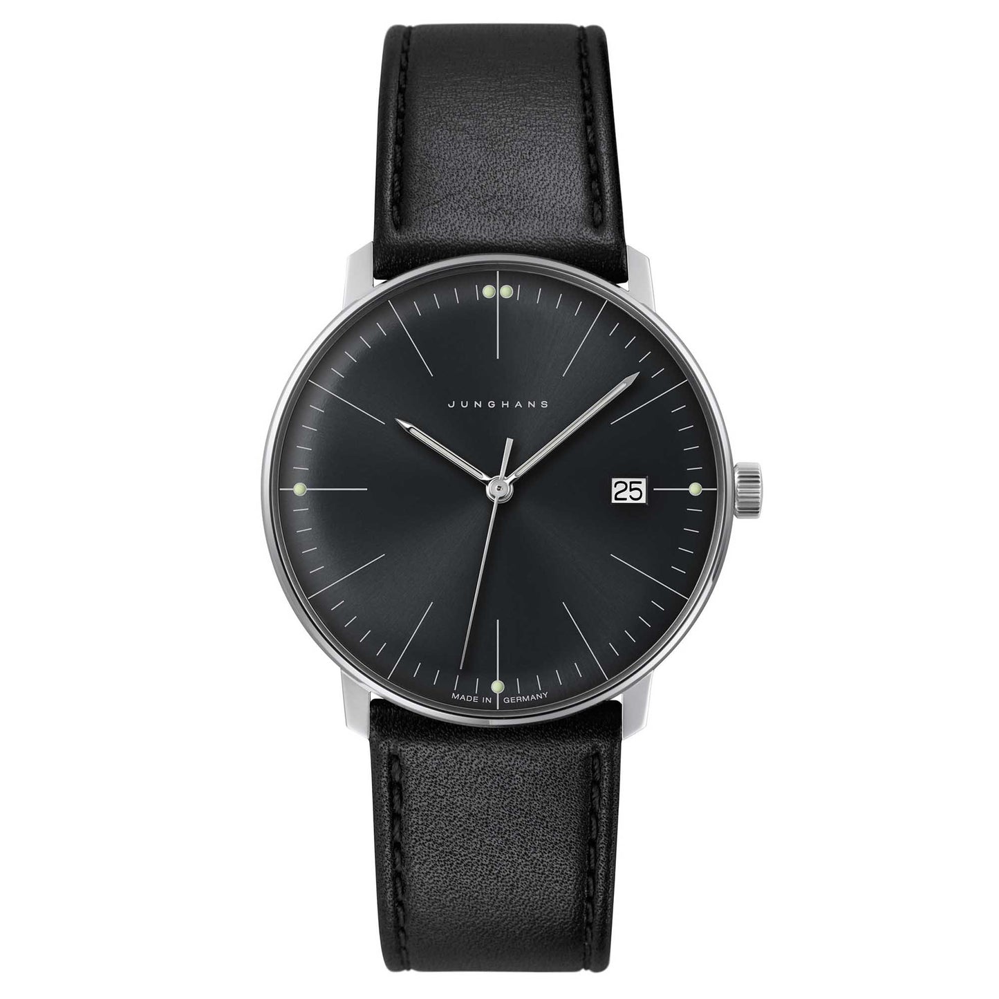 max bill Quarz, Leder von Junghans (41/4465.04)