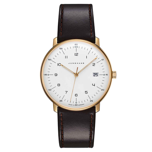 max bill Quarz, Leder von Junghans (41/7872.04)