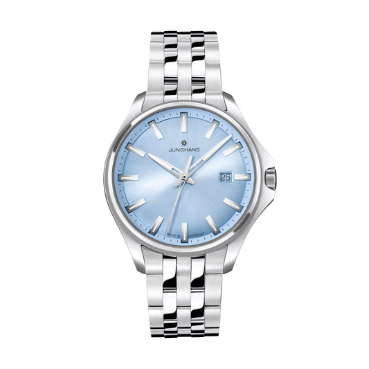 Meister S Quarz 35, Edelstahl von Junghans (47/4531.44)
