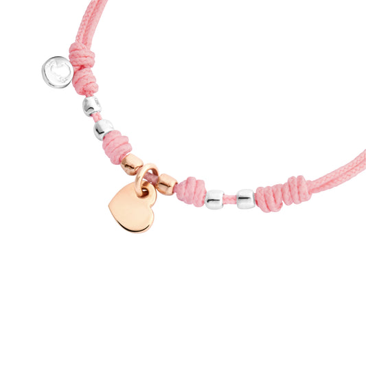 Kordelarmband Herz, Roségold von DoDo (DBC4008-PADHE-RS09A)