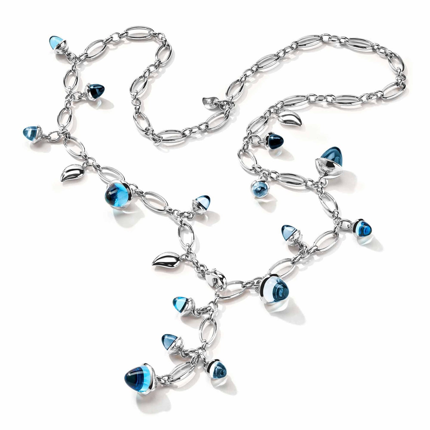 Kurzes MIKADO Collier Sky, Weißgold • London Topas • Topas von Tamara Comolli (N-M-56-Sky-wg) Kurzes MIKADO Collier Sky, Weißgold • London Topas • Topas von Tamara Comolli (N-M-56-Sky-wg)