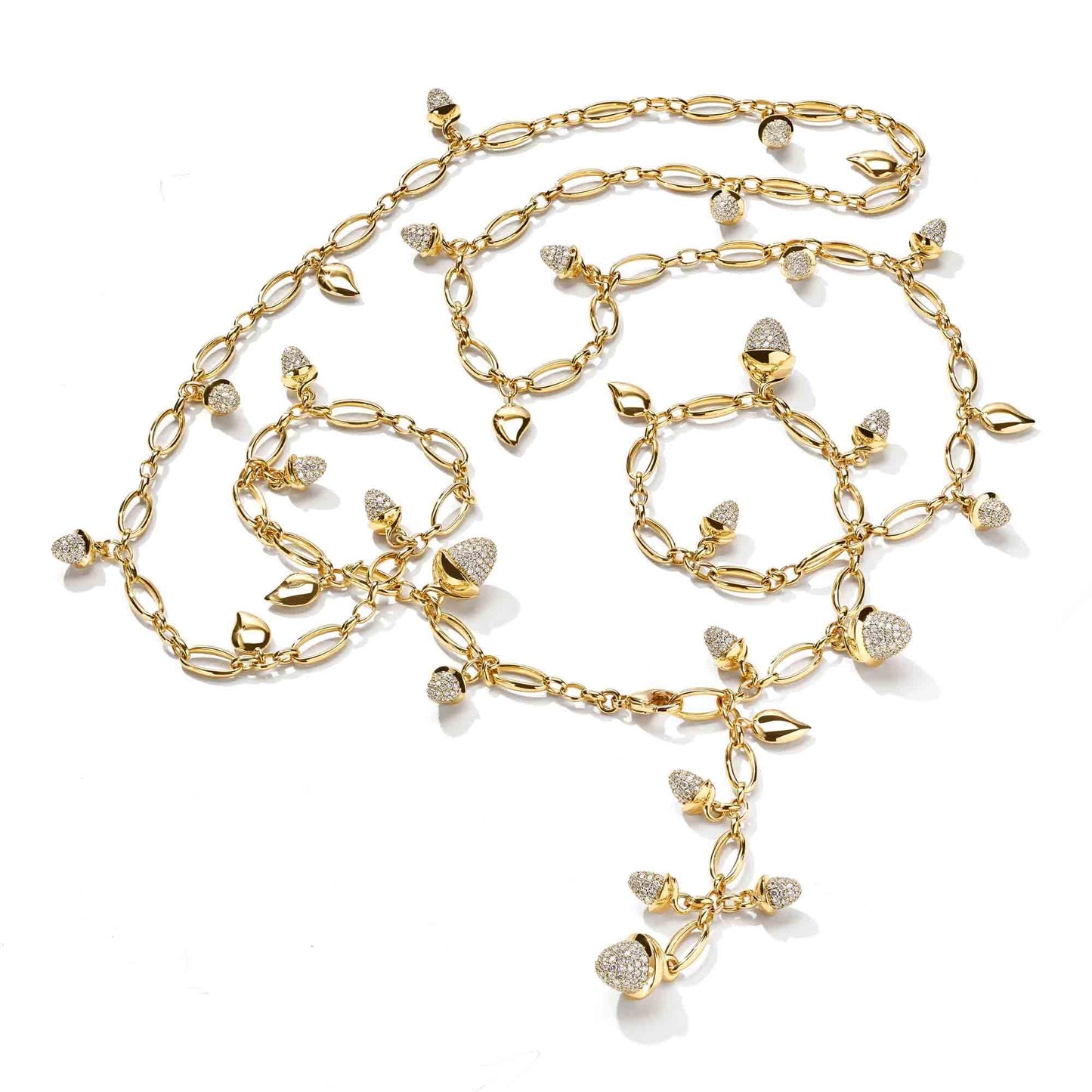 Lange MIKADO Kette, Gelbgold • Diamant von Tamara Comolli (N-M-100-p-yg) Lange MIKADO Kette, Gelbgold • Diamant von Tamara Comolli (N-M-100-p-yg)