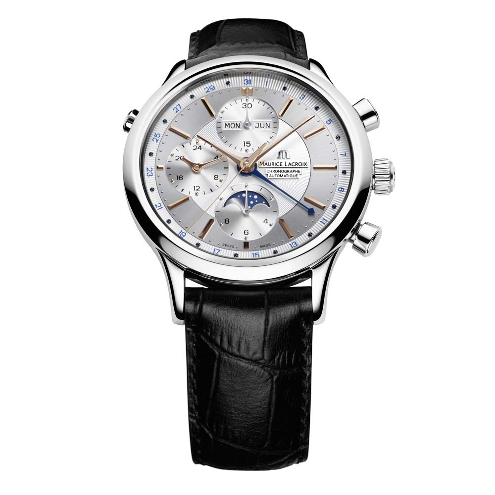 Les Classiques Chronographe Phases de Lune, Leder • Diamant von Maurice Lacroix (LC6078-SS001-131-1) Les Classiques Chronographe Phases de Lune, Leder • Diamant von Maurice Lacroix (LC6078-SS001-131-1)