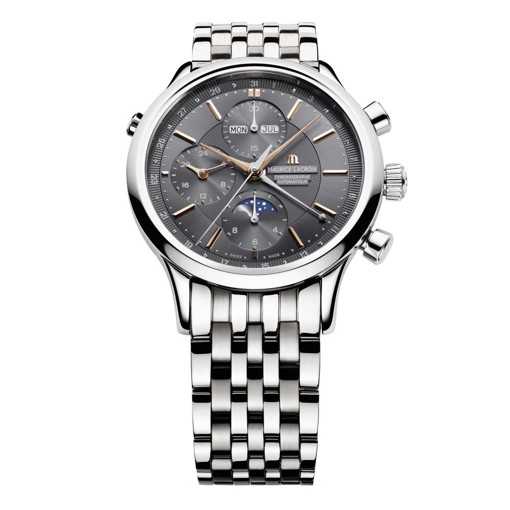 Les Classiques Chronographe Phases de Lune, Edelstahl • Diamant von Maurice Lacroix (LC6078-SS002-331-1) Les Classiques Chronographe Phases de Lune, Edelstahl • Diamant von Maurice Lacroix (LC6078-SS002-331-1)